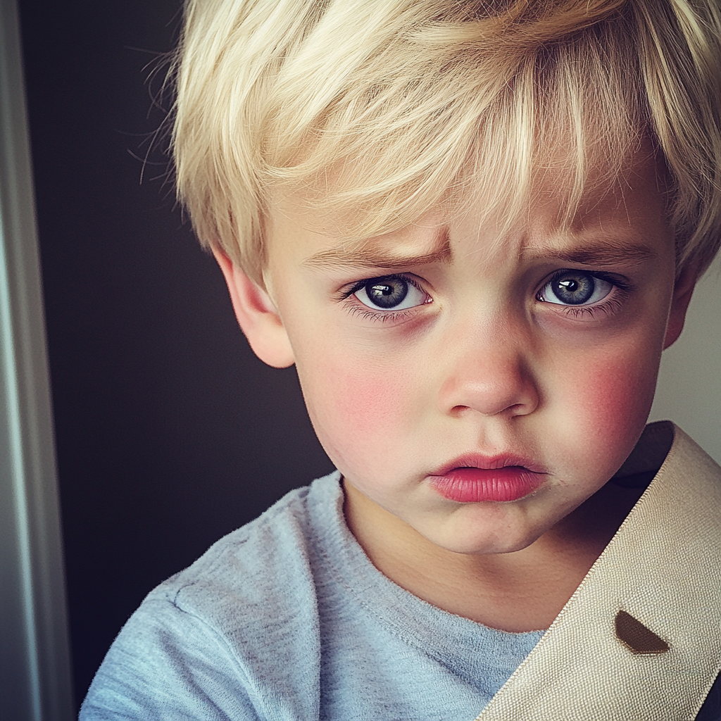 A close up of a little boy | Source: Midjourney