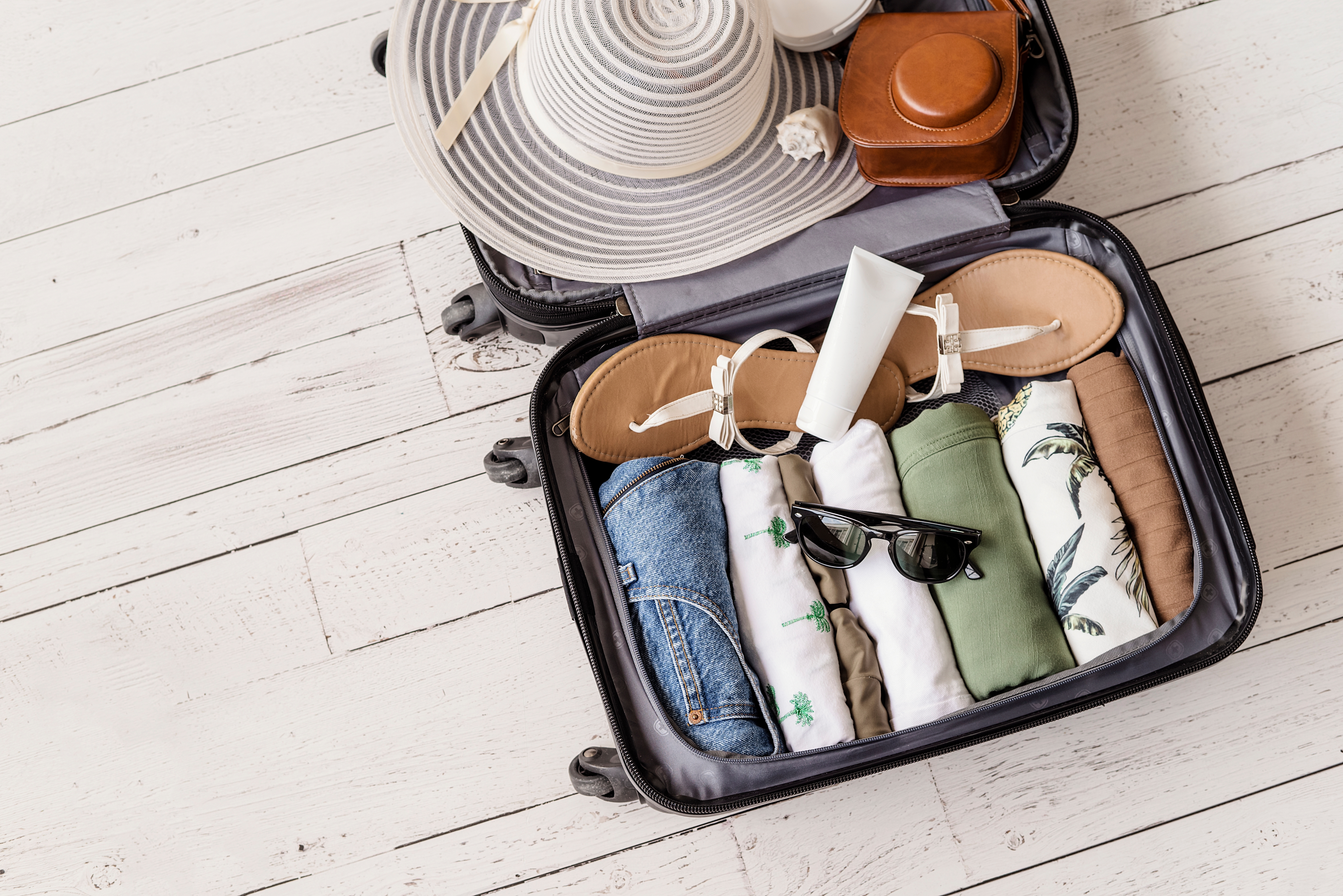 A packed suitcase | Source: Shutterstock