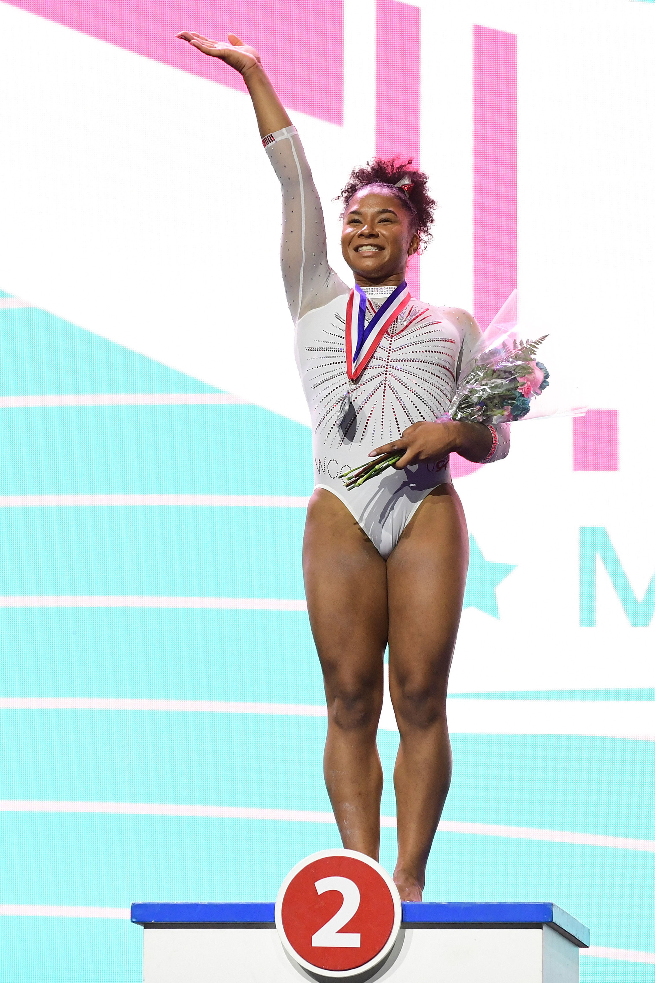 Jordan Chiles during the 2021 GK U.S. Classic gymnastics competition on May 22, 2021, in Indianapolis, Indiana. | Source: Getty Images