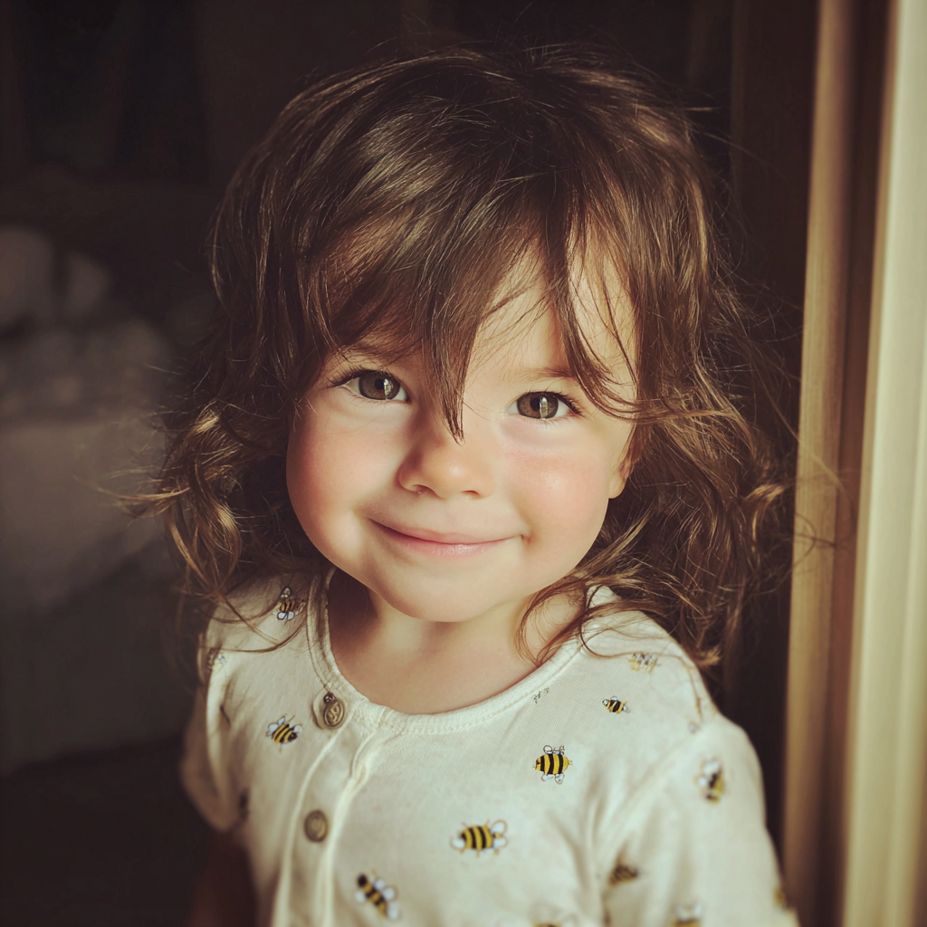 A smiling little girl | Source: Midjourney