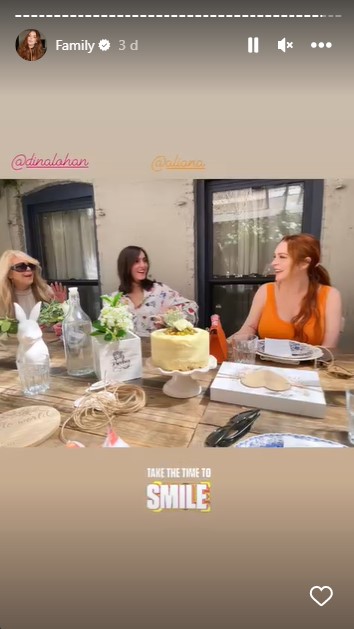 Lindsay Lohan spends time with family & friends as she prepares for her baby's birth. | Source: Instagram/lindsaylohan
