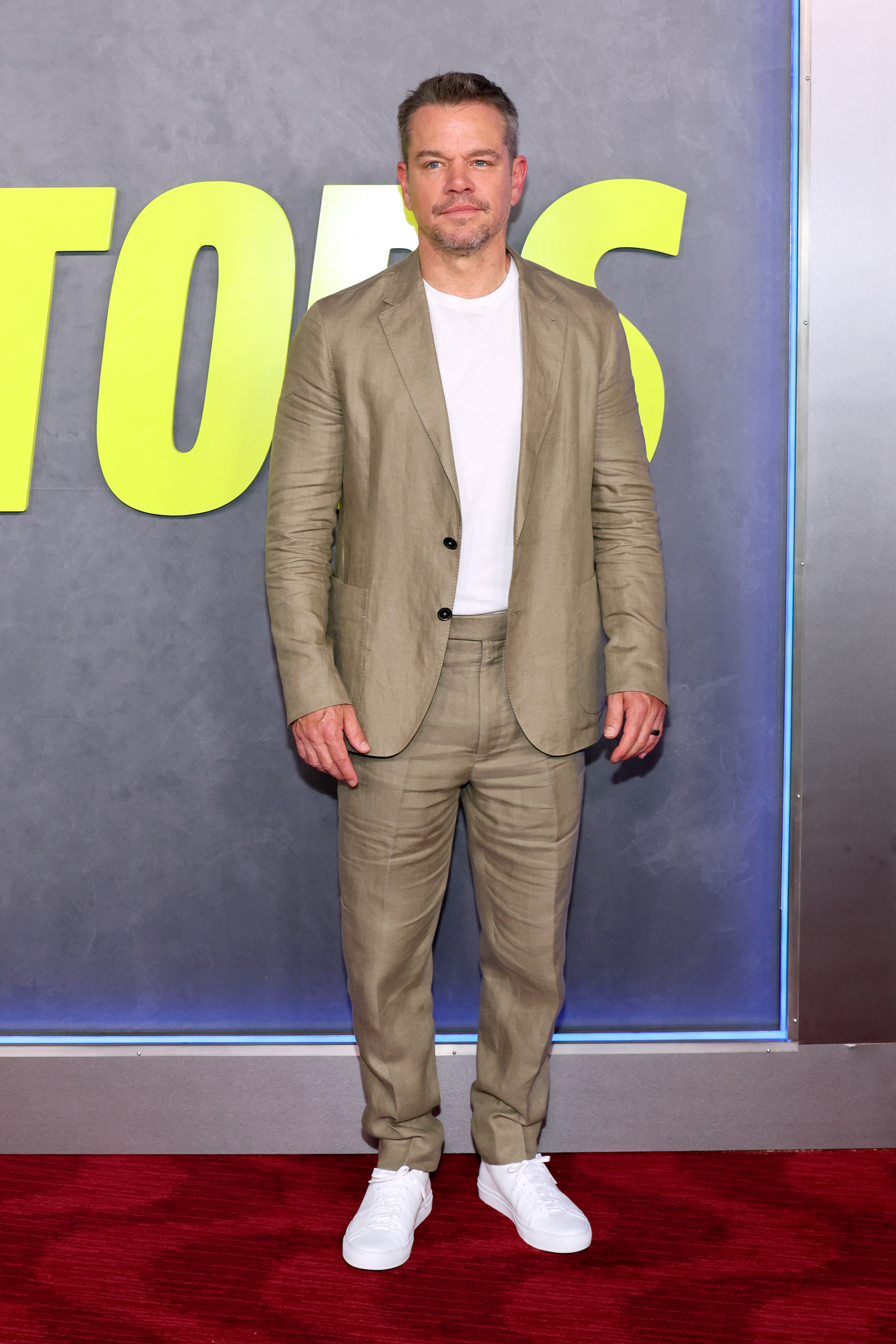 Matt Damon attends the New York premiere of "The Instigators" at Jazz at Lincoln Center on July 31, 2024, in New York City. | Source: Getty Images