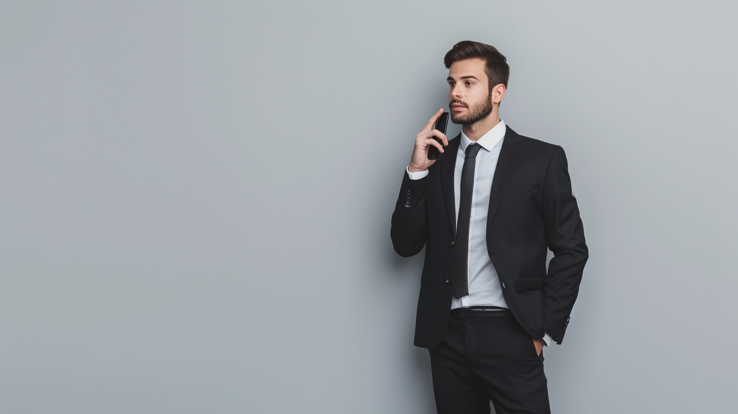 A man talking on the phone | Source: Midjourney