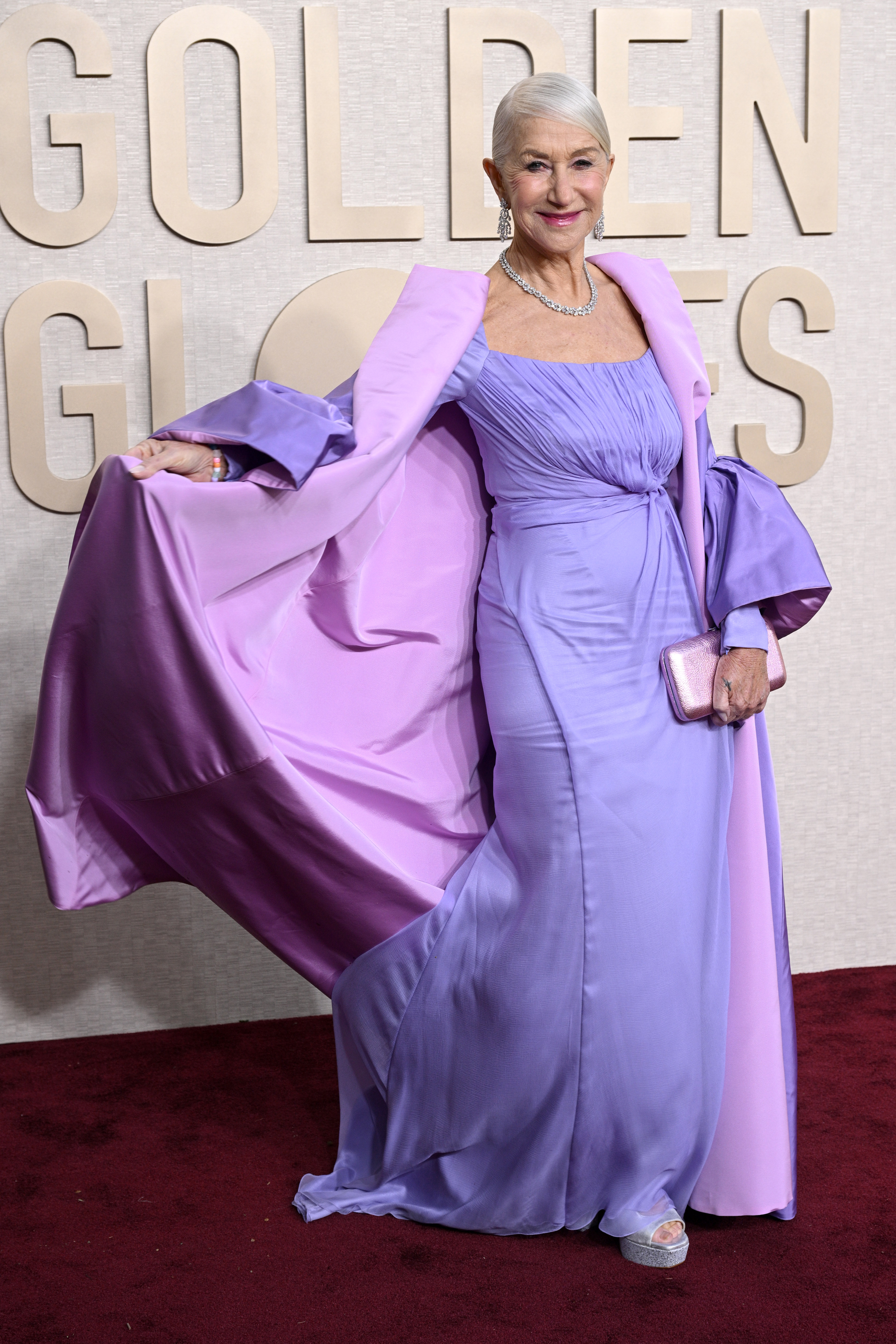 Dame Helen Mirren at the 2024 Golden Globes | Source: Getty Images