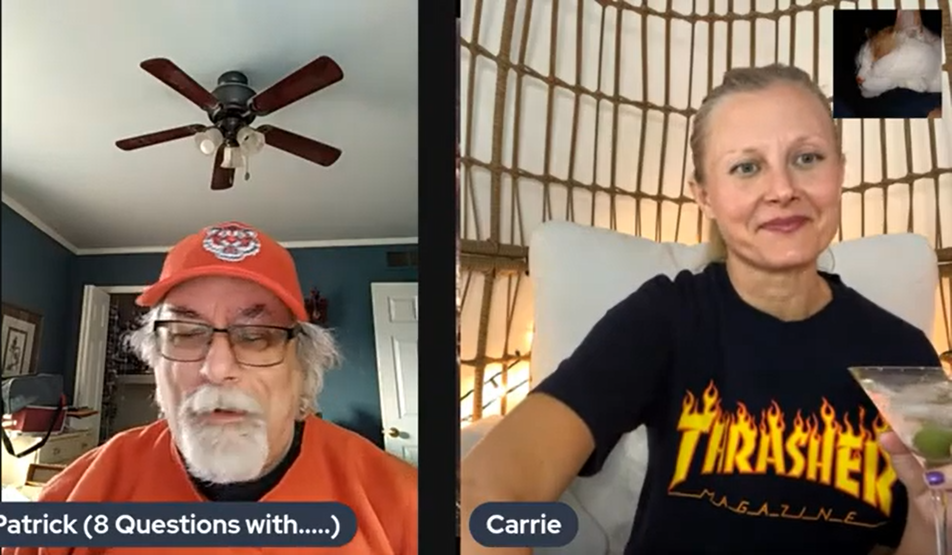 Carrie Anne Fleming in an episode of "8 Questions" with Patrick on "Have Cheetah, Will View" in June 2023. | Source: Youtube/HaveCheetahWillView