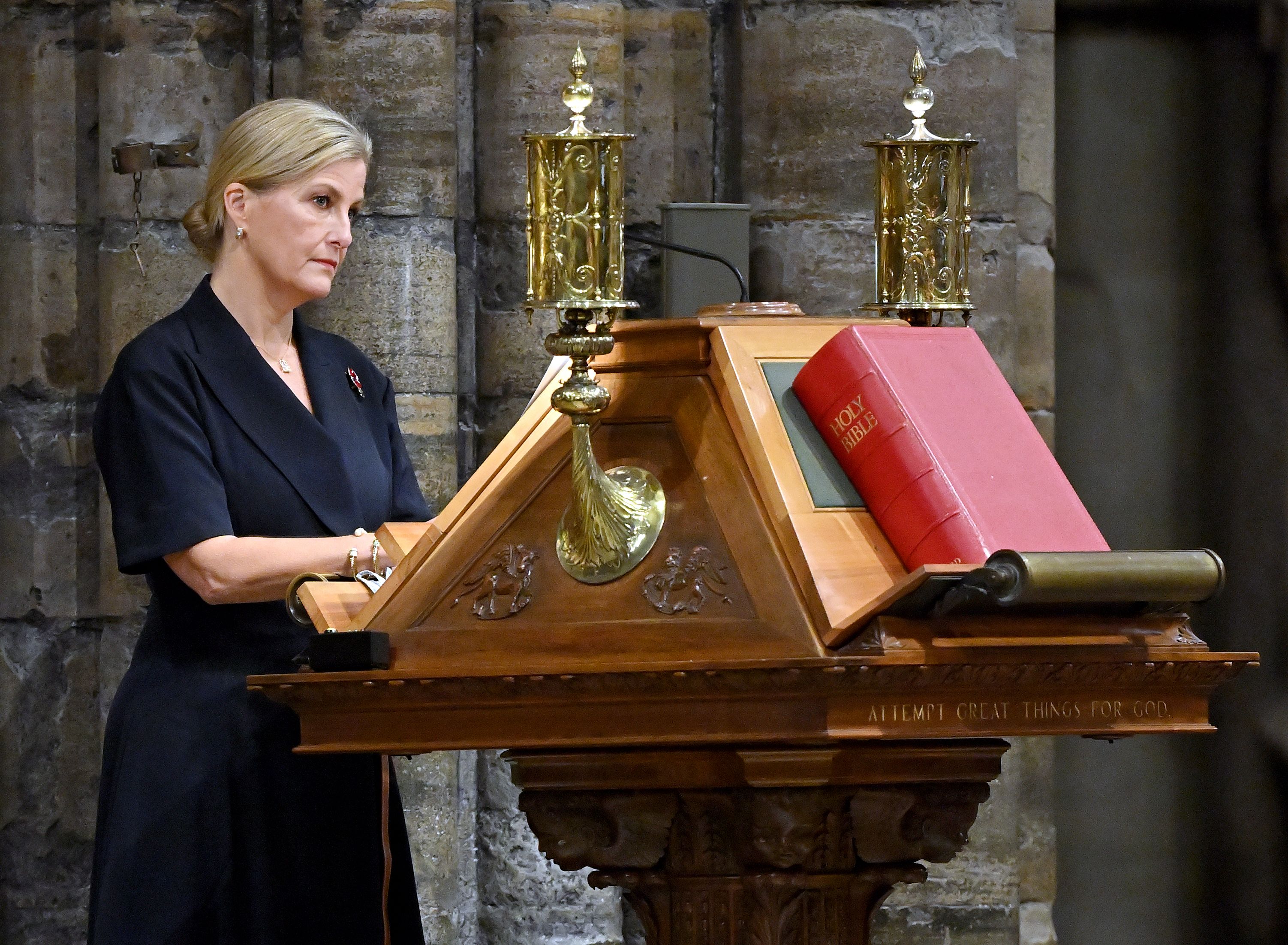 Sophie, Countess of Wessex attends the Sung Eucharist for All Souls' Day service at Westminster Abbey on November 2, 2020 | Getty Image