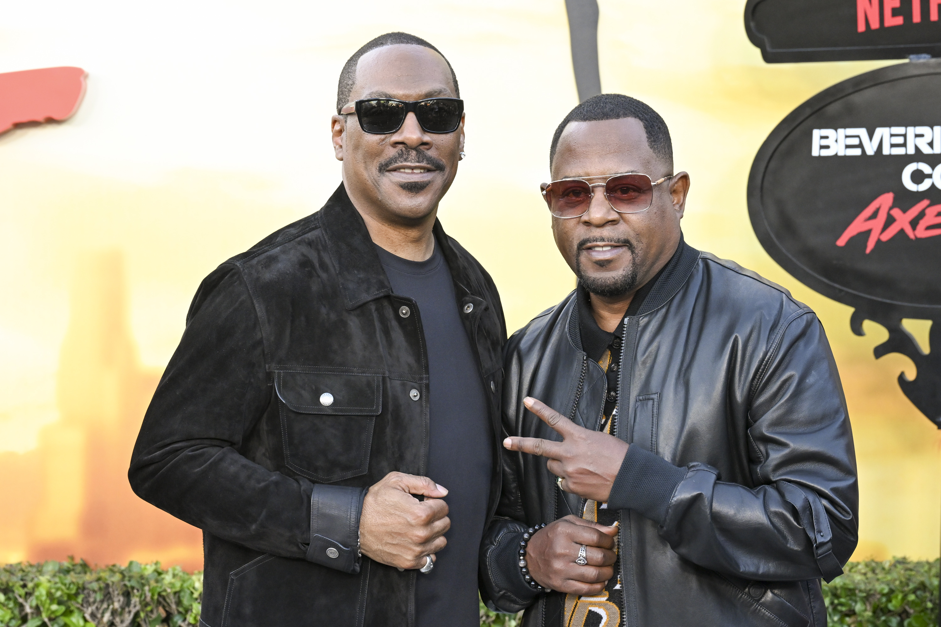 Eddie Murphy and Martin Lawrence at the "Beverly Hills Cop: Axel F" premiere in Beverly Hills, California, on June 20, 2024 | Source: Getty Images