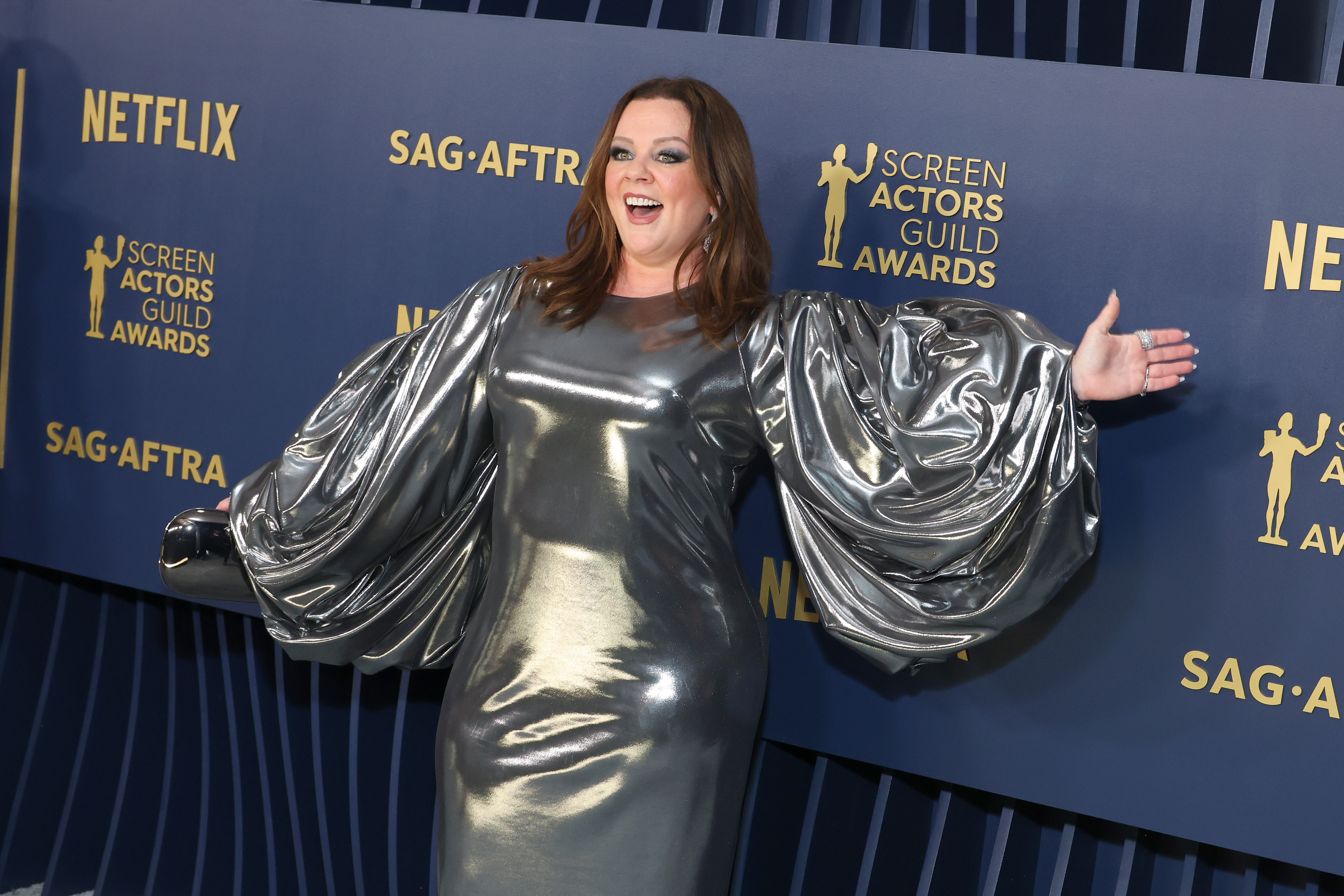 Melissa McCarthy at the 30th Annual Screen Actors Guild Awards in Los Angeles, California on February 24, 2024 | Source: Getty Images