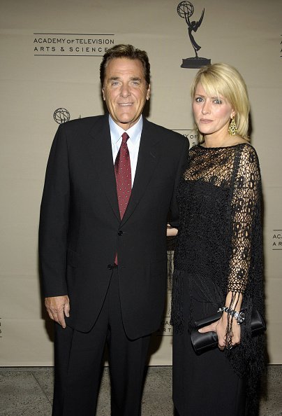 Chuck Woolery and Kim Barnes at the Academy of Television Arts & Sciences in North Hollywood, California in 2005 | Source: Getty Images