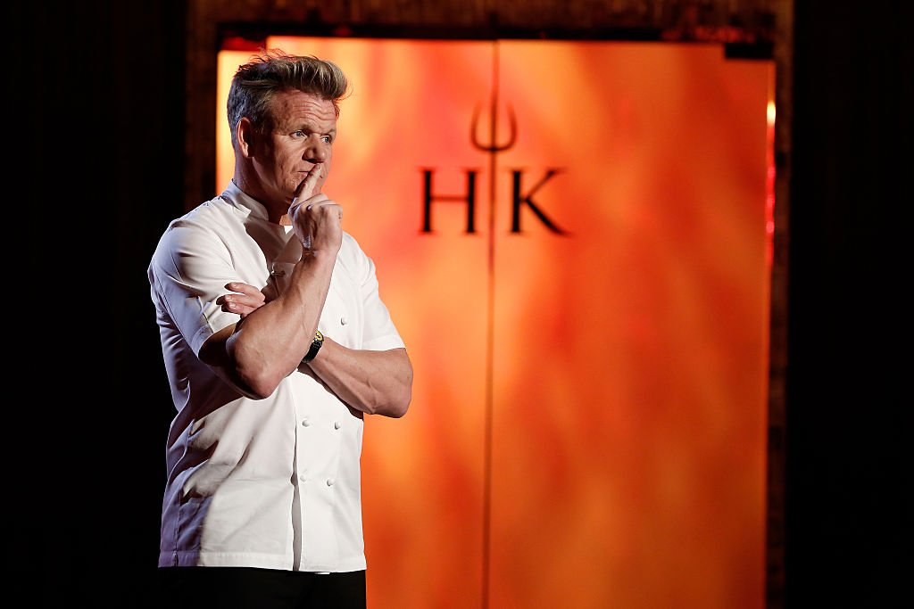 Gordon Ramsay in the set of "Hell's Kitchen" on November 5, 2014 | Source: Getty Images 