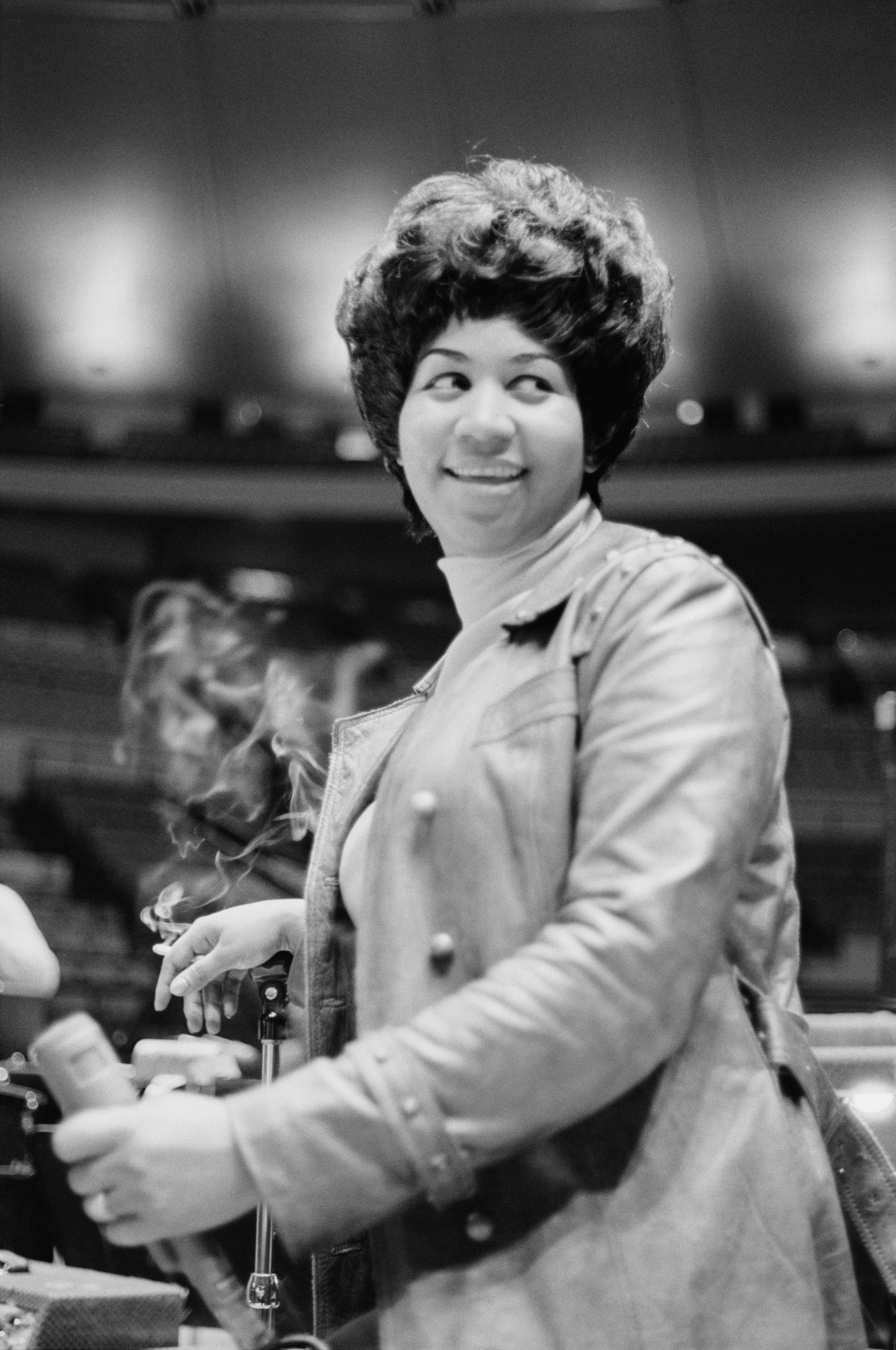 Aretha Franklin during rehearsals for the Soul Together show in Madison Square Garden, New York City, on June 28, 1968 | Photo: Don Paulsen/Michael Ochs Archives/Getty Images