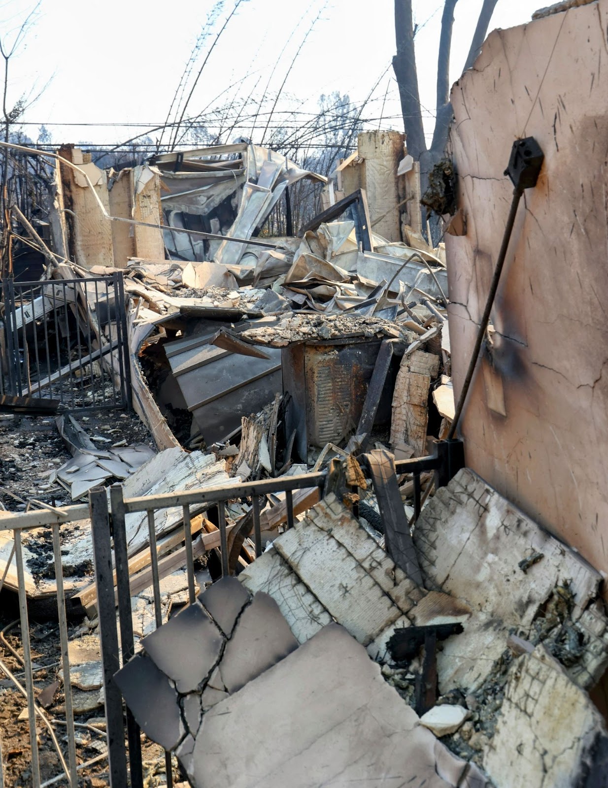 Anna Faris's home destroyed in the Palisades fire on January 10, 2025, in Los Angeles, California. | Source: Getty Images