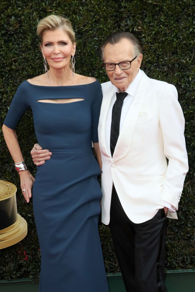 Shawn King and Larry King attend the 45th annual Daytime Emmy Awards at Pasadena Civic Auditorium on April 29, 2018 in Pasadena, California | Photo: Getty Images