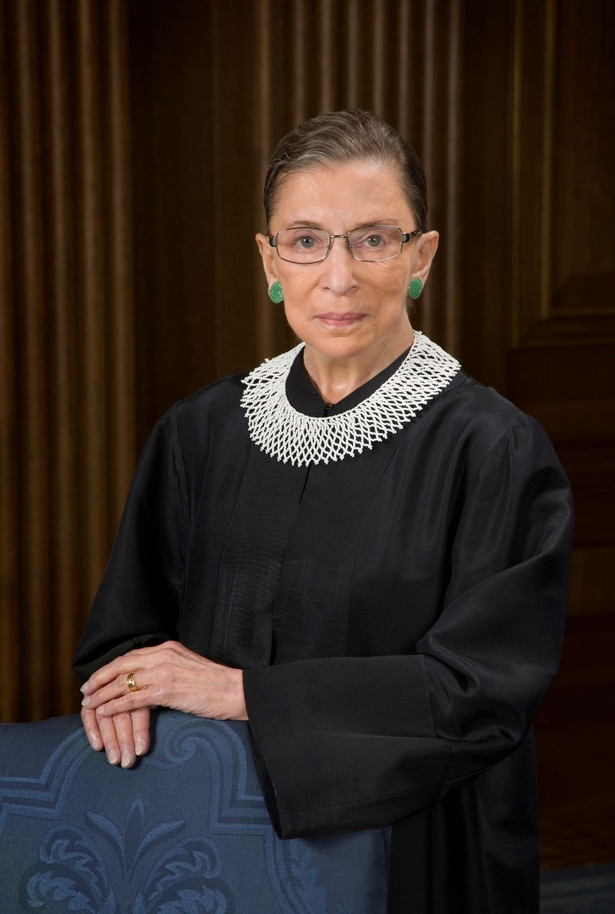 Supreme Court Justice Ruth Bader Ginsburg's official portrait for The Supreme Court. | Source: Getty Images
