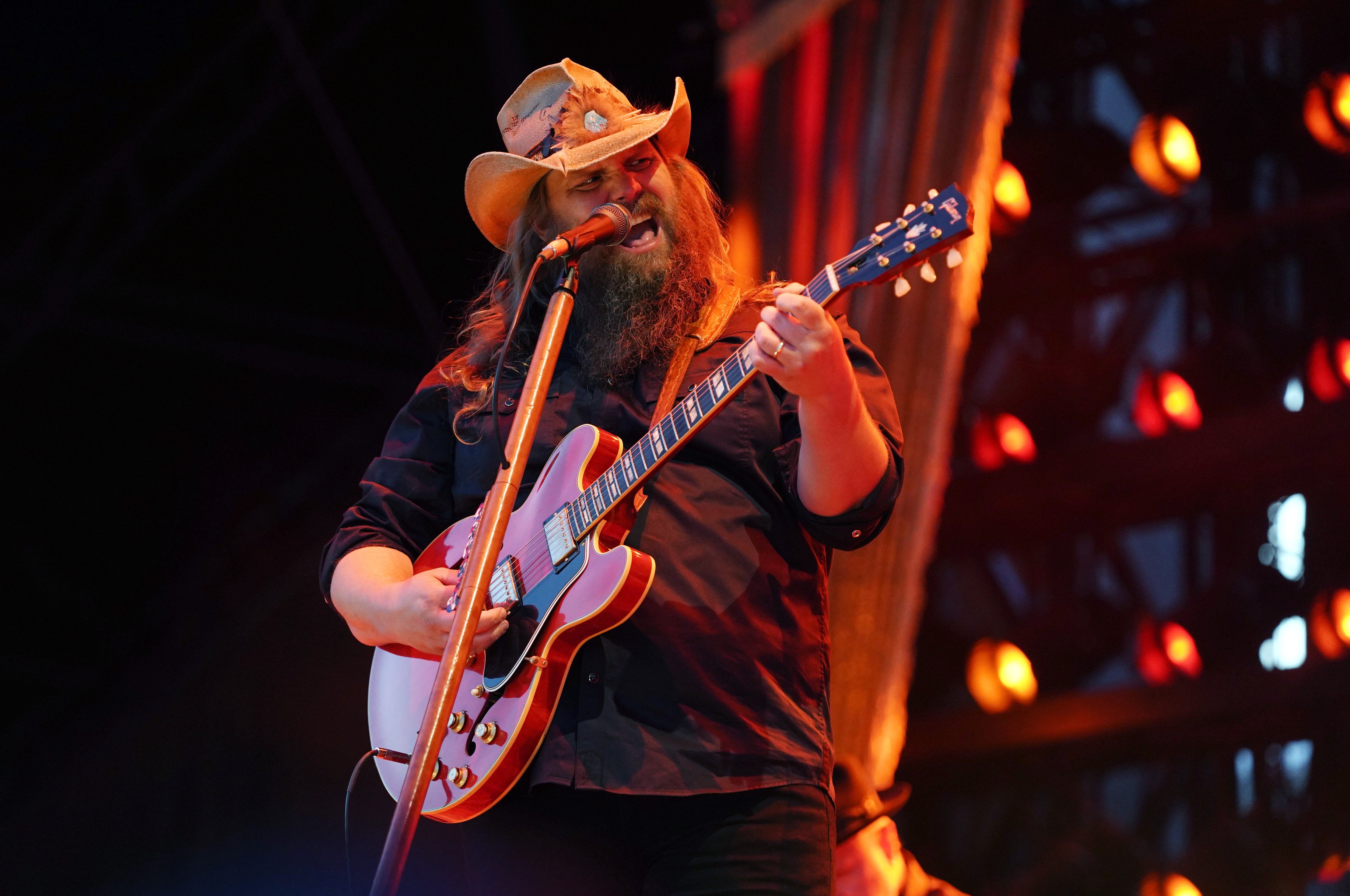 Chris Stapleton is pictured as he performs onstage during day two of the 2022 Pilgrimage Music & Cultural Festival on September 25, 2022, in Franklin, Tennessee | Source: Getty Images