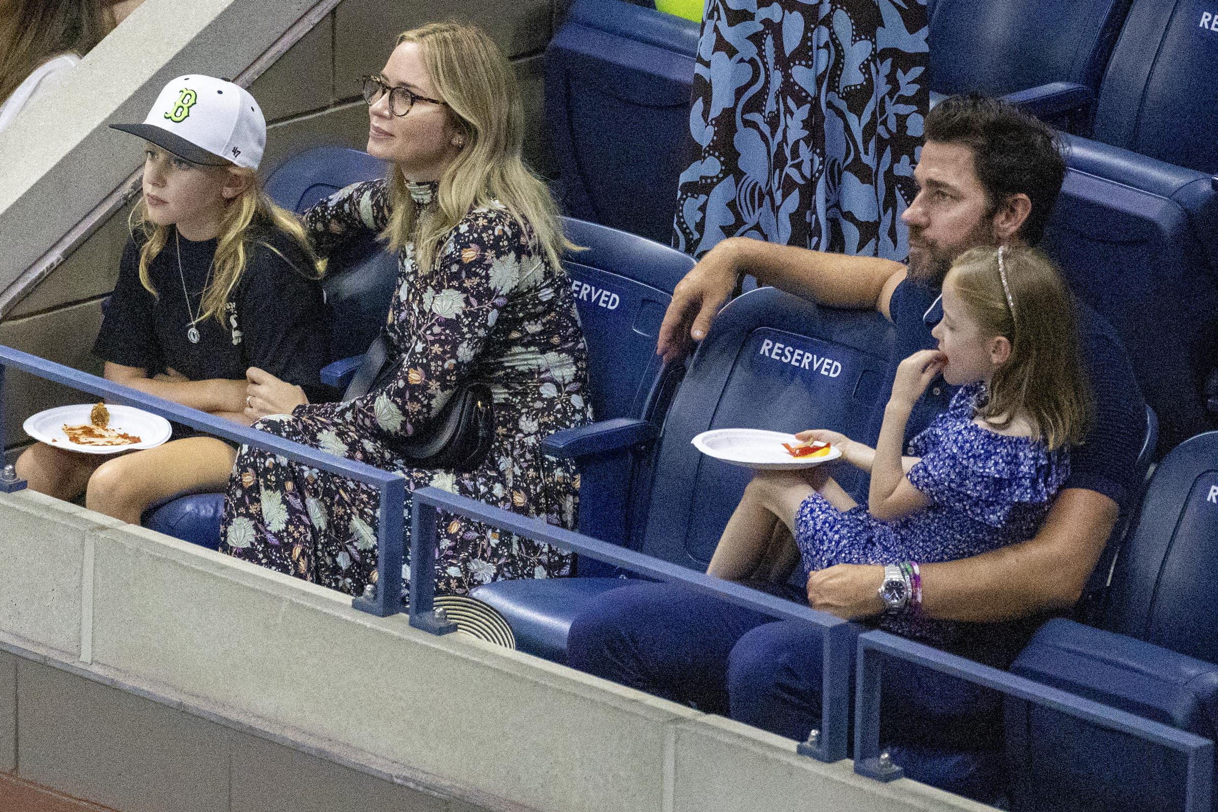 Emily Blunt and John Krasinski attended the US Open onon September 8th, 2023 in Flushing, Queens, New York City | Source: Getty Images