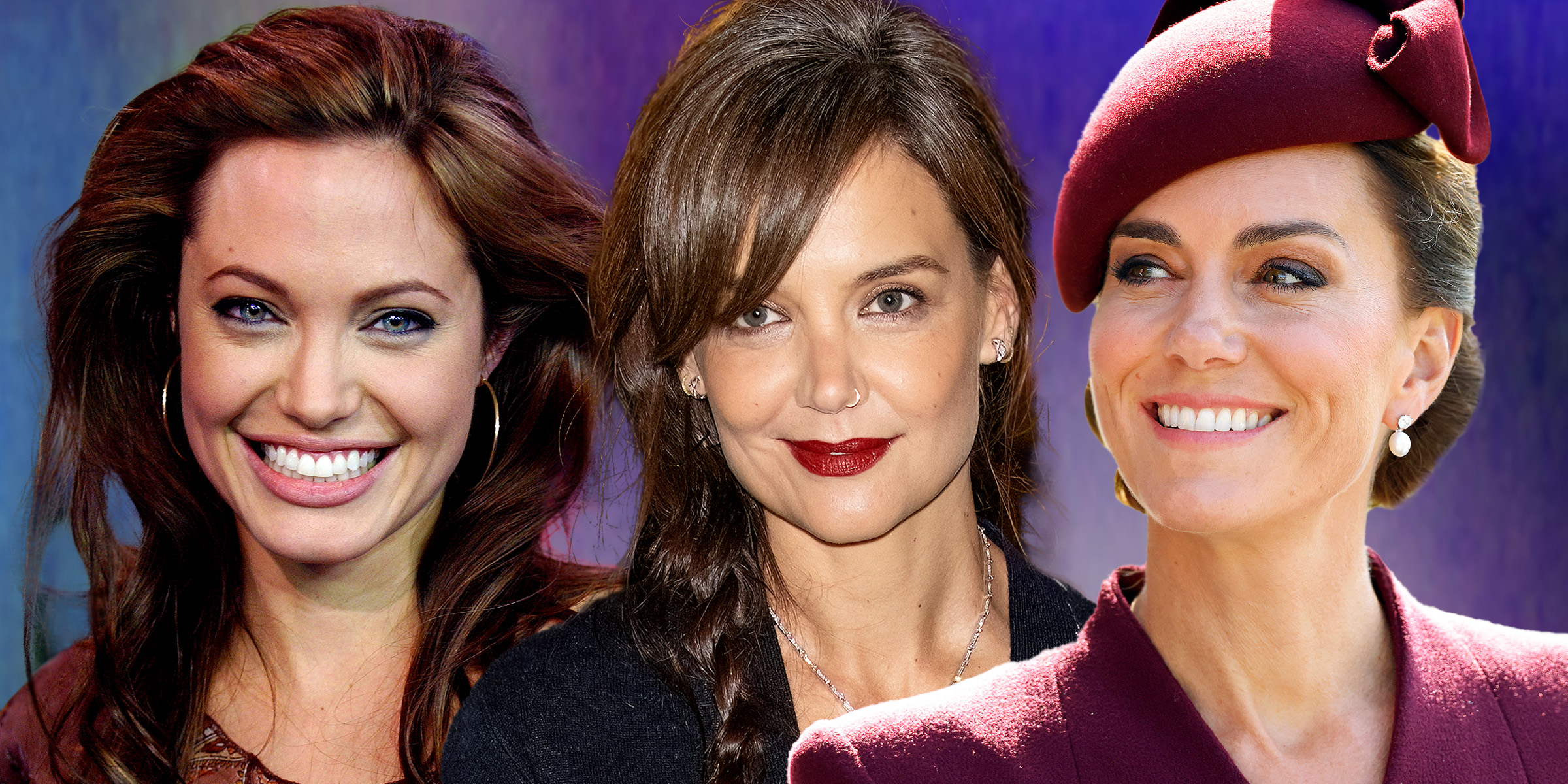 Angelina Jolie, Katie Holmes and Princess Catherine | Source: Getty Images