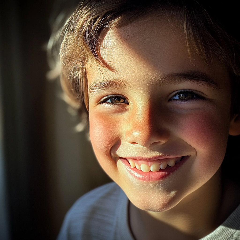 A smiling little boy | Source: Midjourney