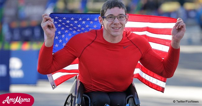 Disabled Daniel Romanchuk, 20, makes history by becoming the first US man to win NYC Marathon