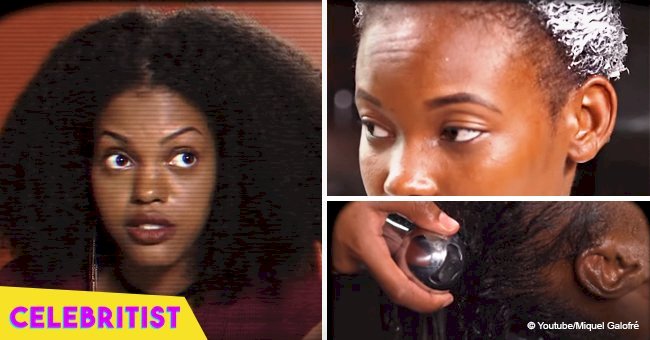 Video of 'Caribbean's Next Top Model' contestant who is forced to relax her hair goes viral