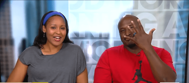 Maya Moore and Jonathan Irons during an interview with "Good Morning America" in September 2020 | Photo: YouTube/Good Morning America