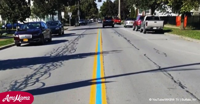 Mysterious blue line on Maryland roads explained