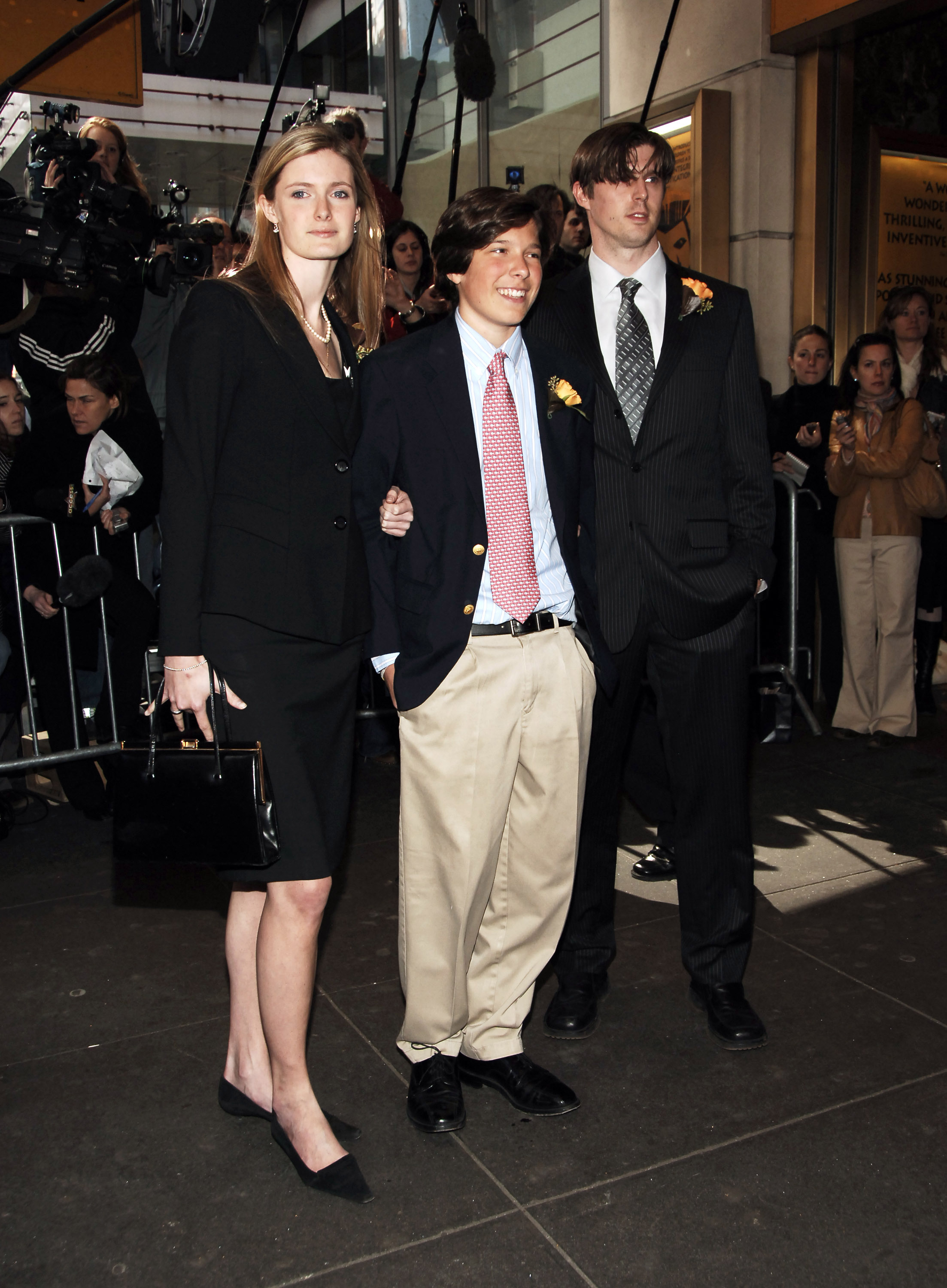 Will Reeve with his half-siblings, Alexandra and Matthew Reeve, at the Memorial for Dana Reeve, on April 10, 2006 | Source: Getty Images