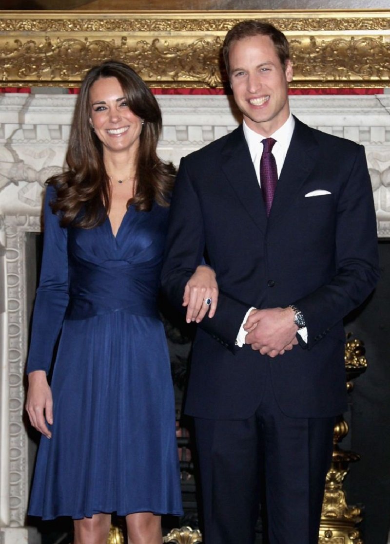 Prince William and Kate Middleton posing for photographs in the State Apartments of St James Palace in London, England in November 2010. | Image: Getty Images.