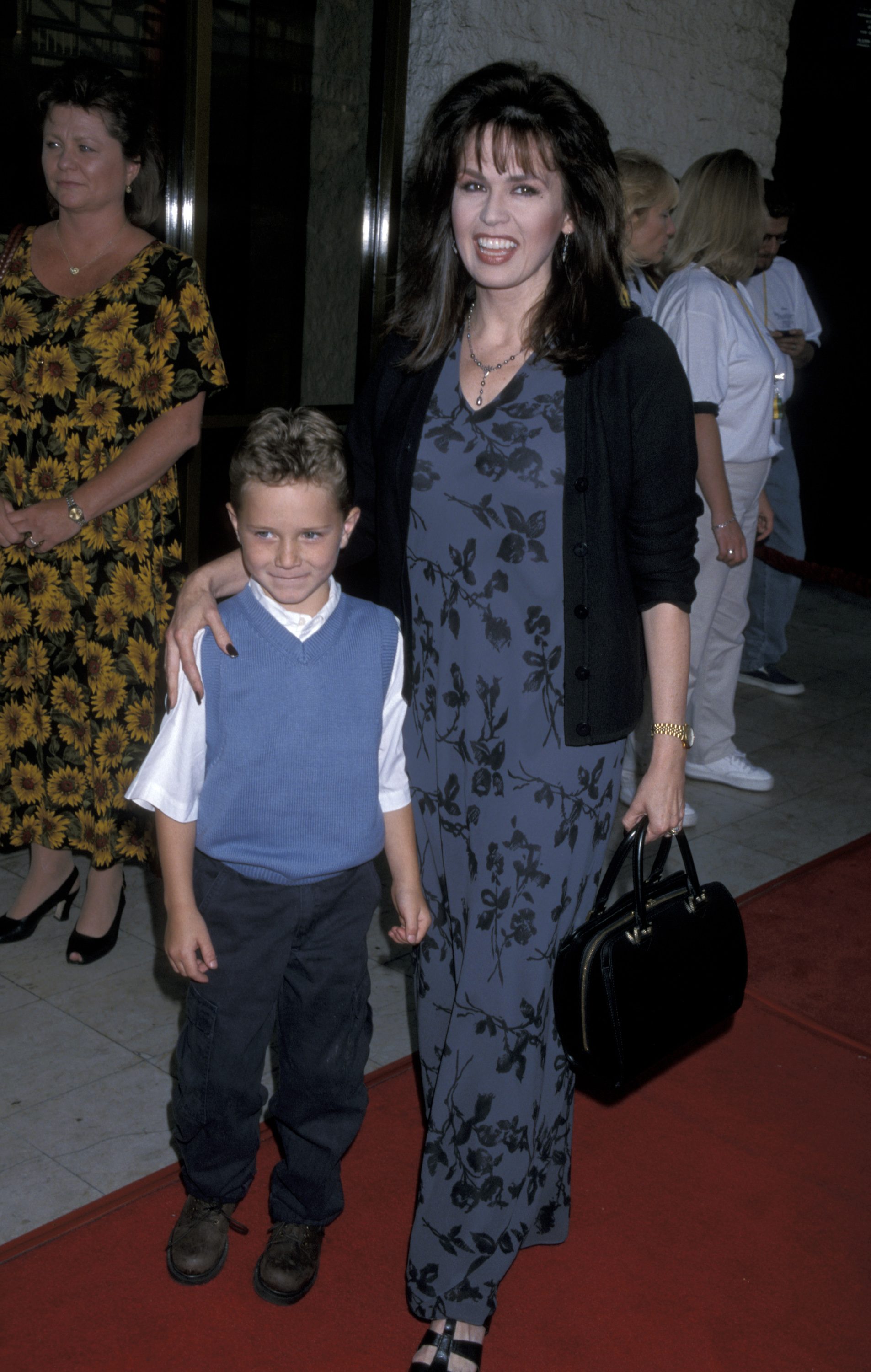 Marie Osmond and Jack at "The Parent Trap" premiere in Los Angeles, California on July 2, 1998. | Source: Getty Images