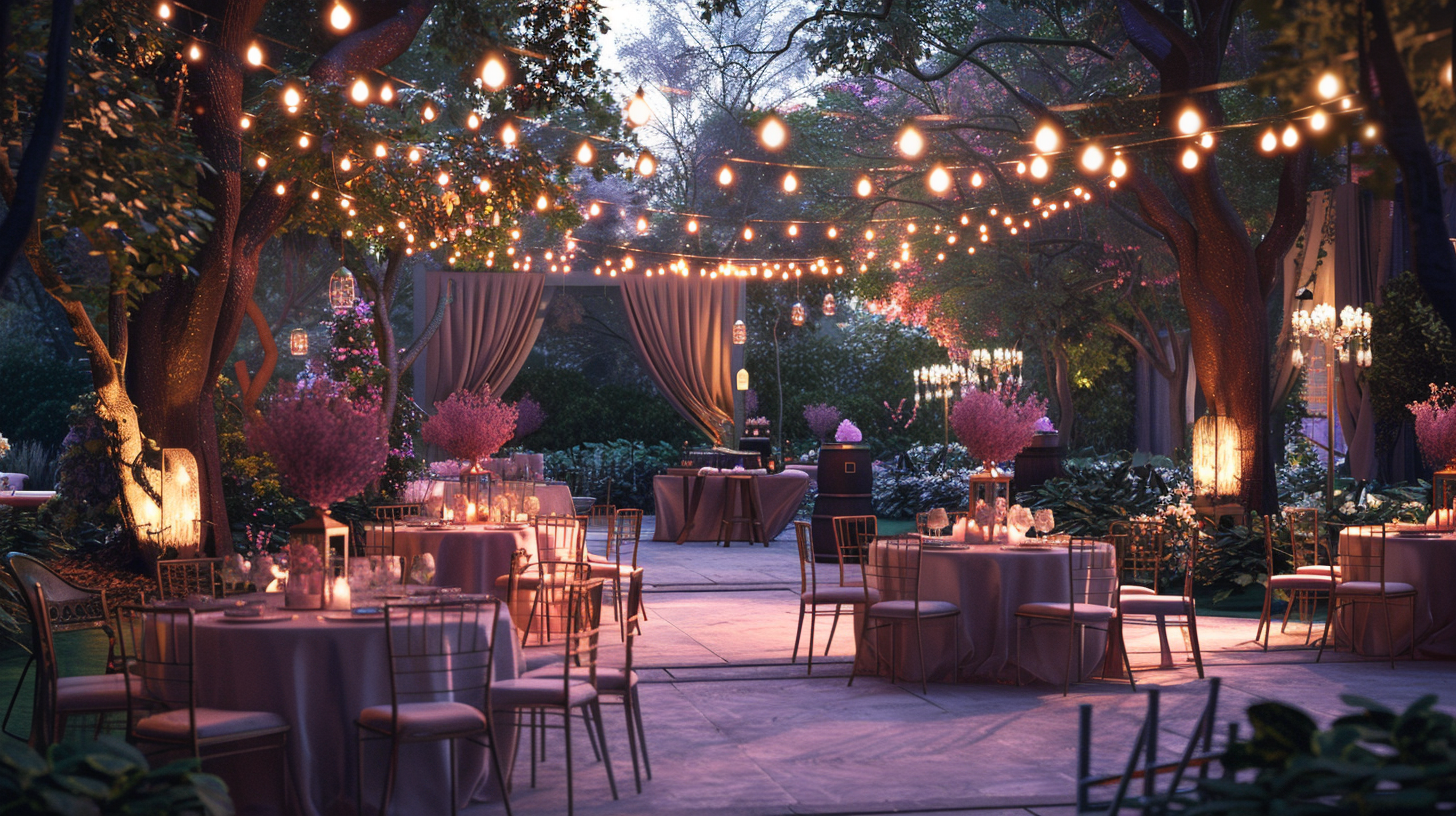 An elegant wedding set up | Source: Midjourney