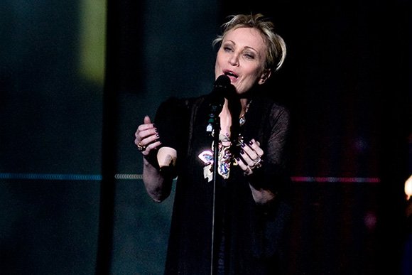 Patricia Kaas lors de son passage à l'Eurovision. l Source: Wikipedia