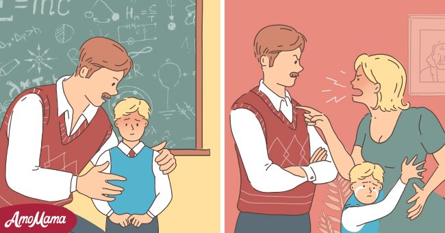 Furious mom yells at her son's teacher | Photo: Amomama