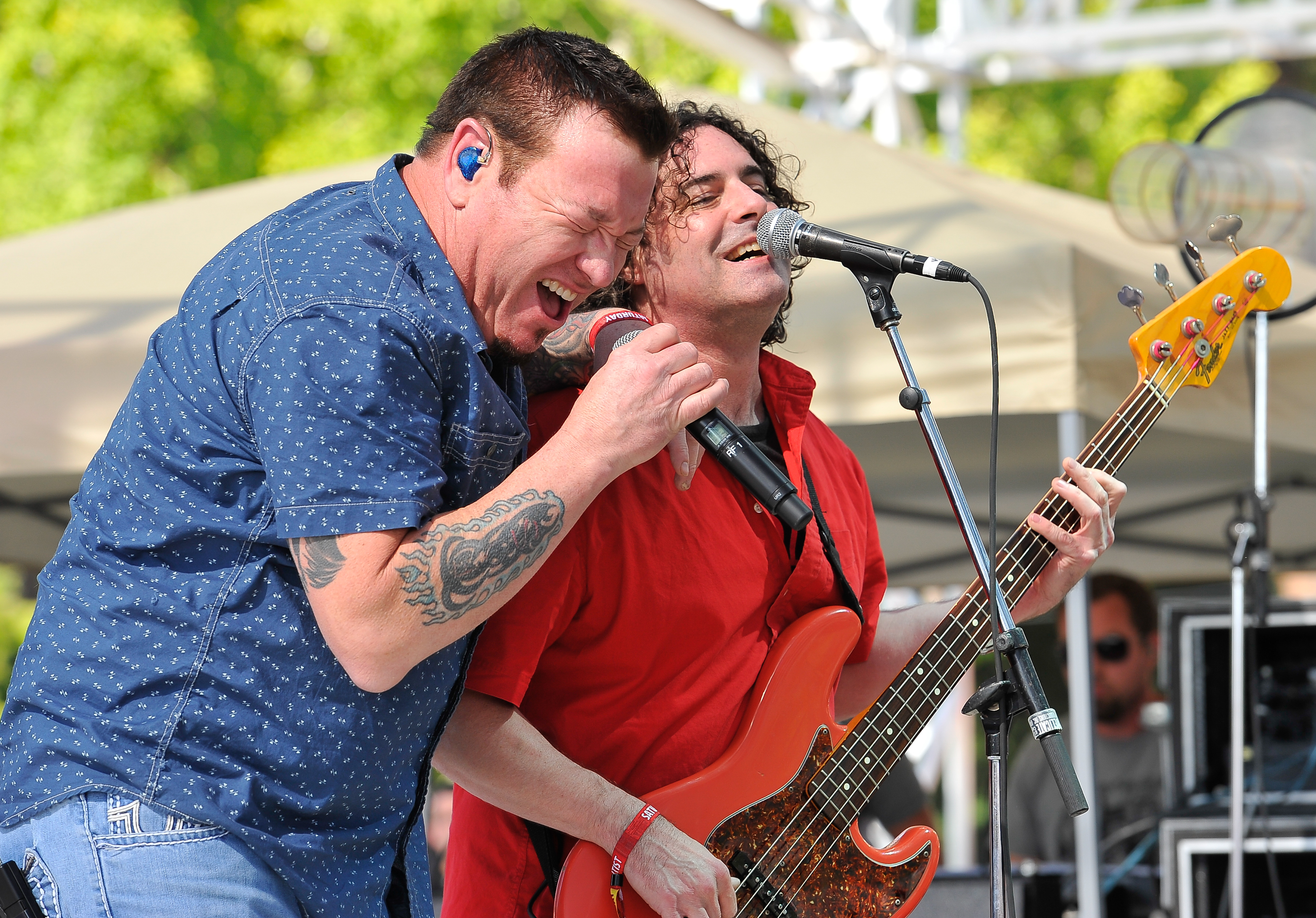 Steve Harwell und Paul De Lisle von Smash Mouth treten beim BottleRock Napa Music Festival auf der Napa Valley Expo am 31. Mai 2014 in Napa, Kalifornien auf | Quelle: Getty Images