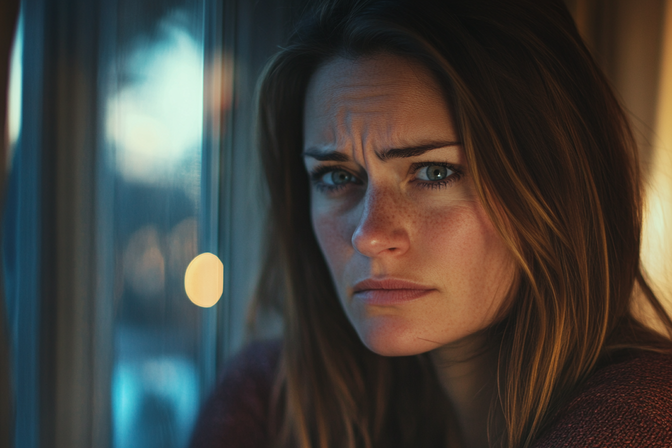 A woman standing near a window | Source: Midjourney