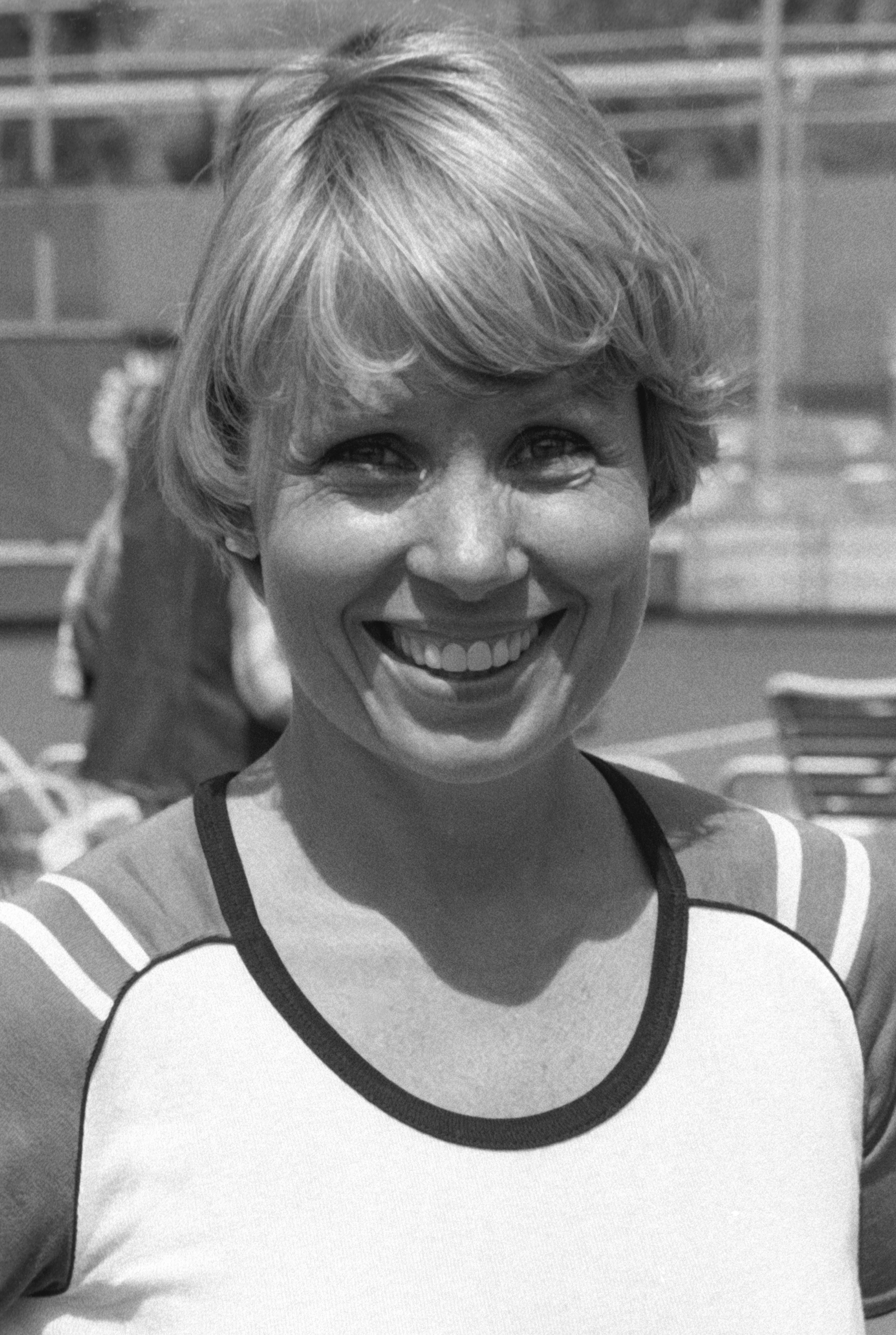 Joyce Bulifant at the Western Celebrity Roundup Tennis Tournament on April 12, 1981, in Beverly Hills, California | Source: Getty Images