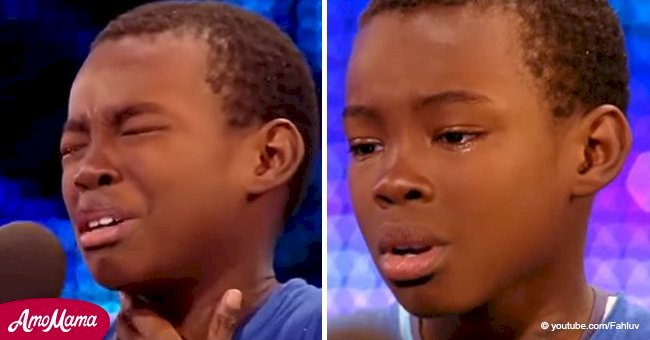 9-year-old boy cries during audition, but then bewitched judges with his powerful singing