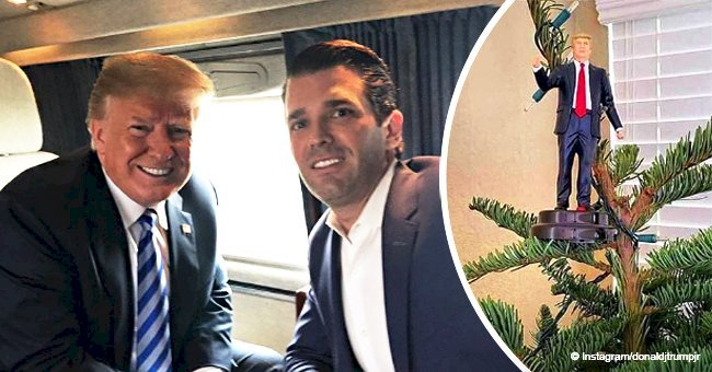 Donald Trump's son Donald Jr. heats up talks after sharing pic of his father atop a Christmas tree