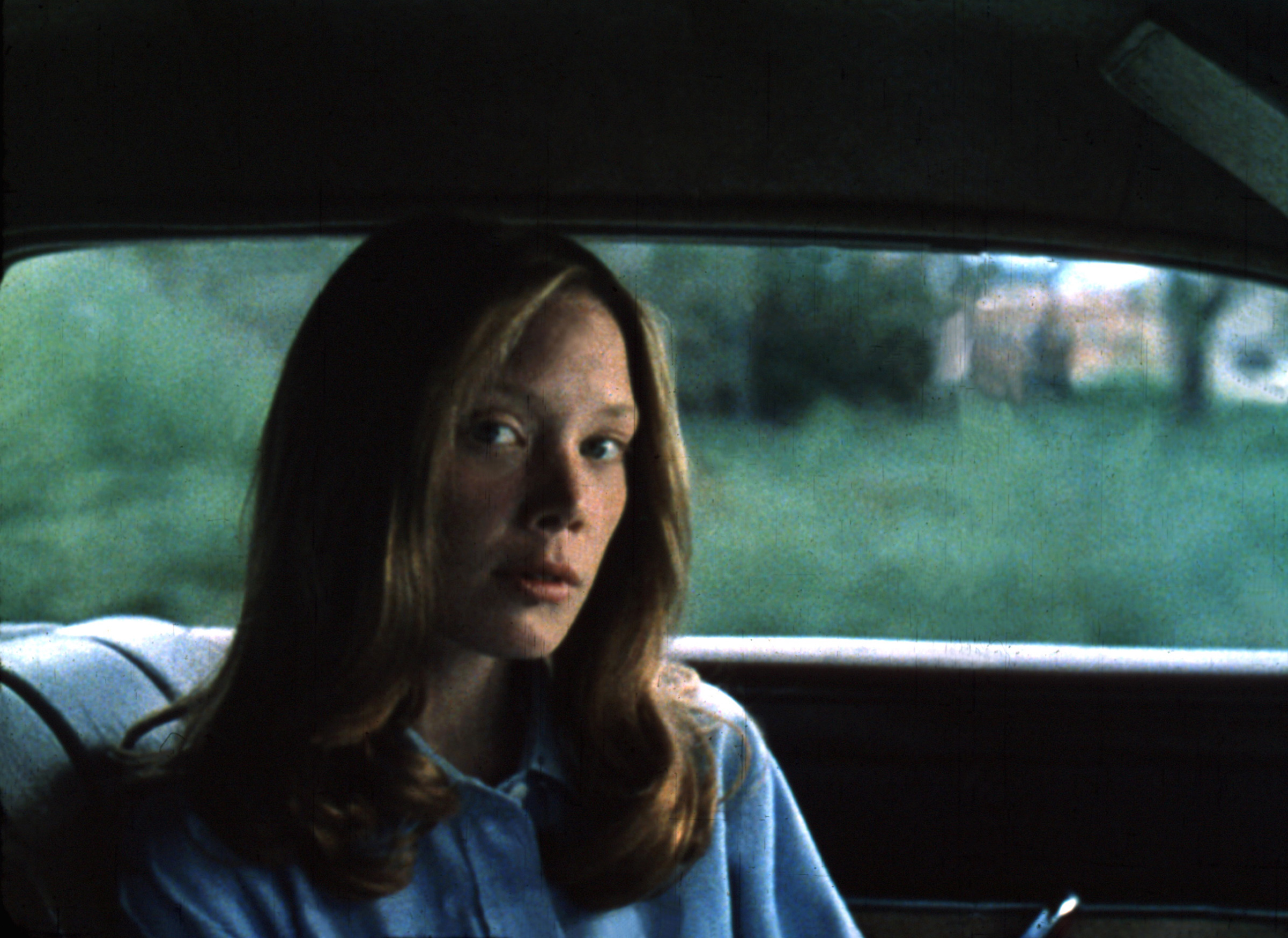 Sissy Spacek on the set of 