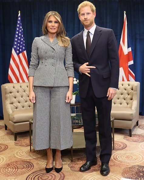 Prince Harry with U.S. first lady Melania Trump at the Invictus Games 2017 on September 23, 2017 | Photo: Getty Images