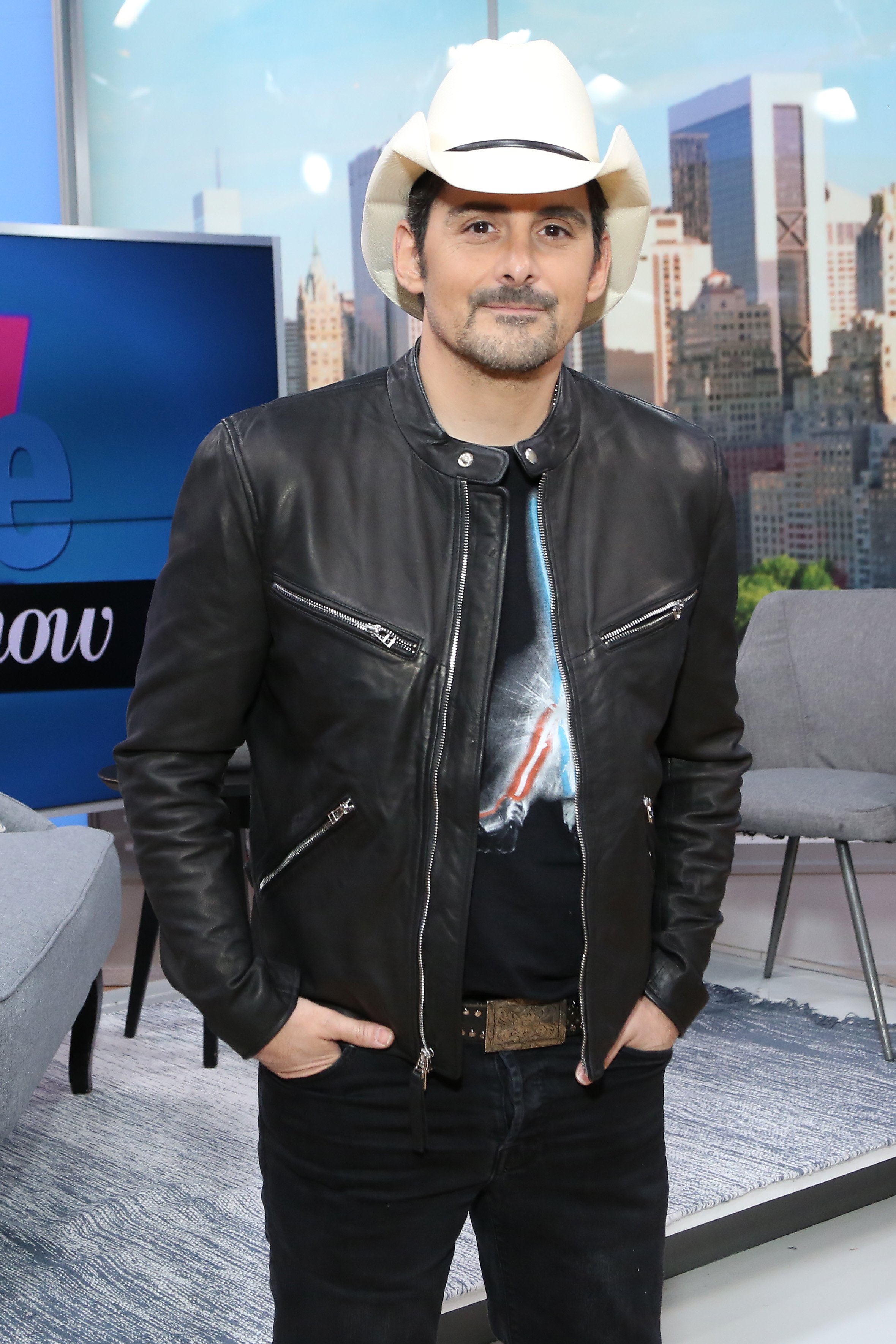 Brad Paisley visits People Now on November 18, 2019, in New York, United States. | Source: Getty Images