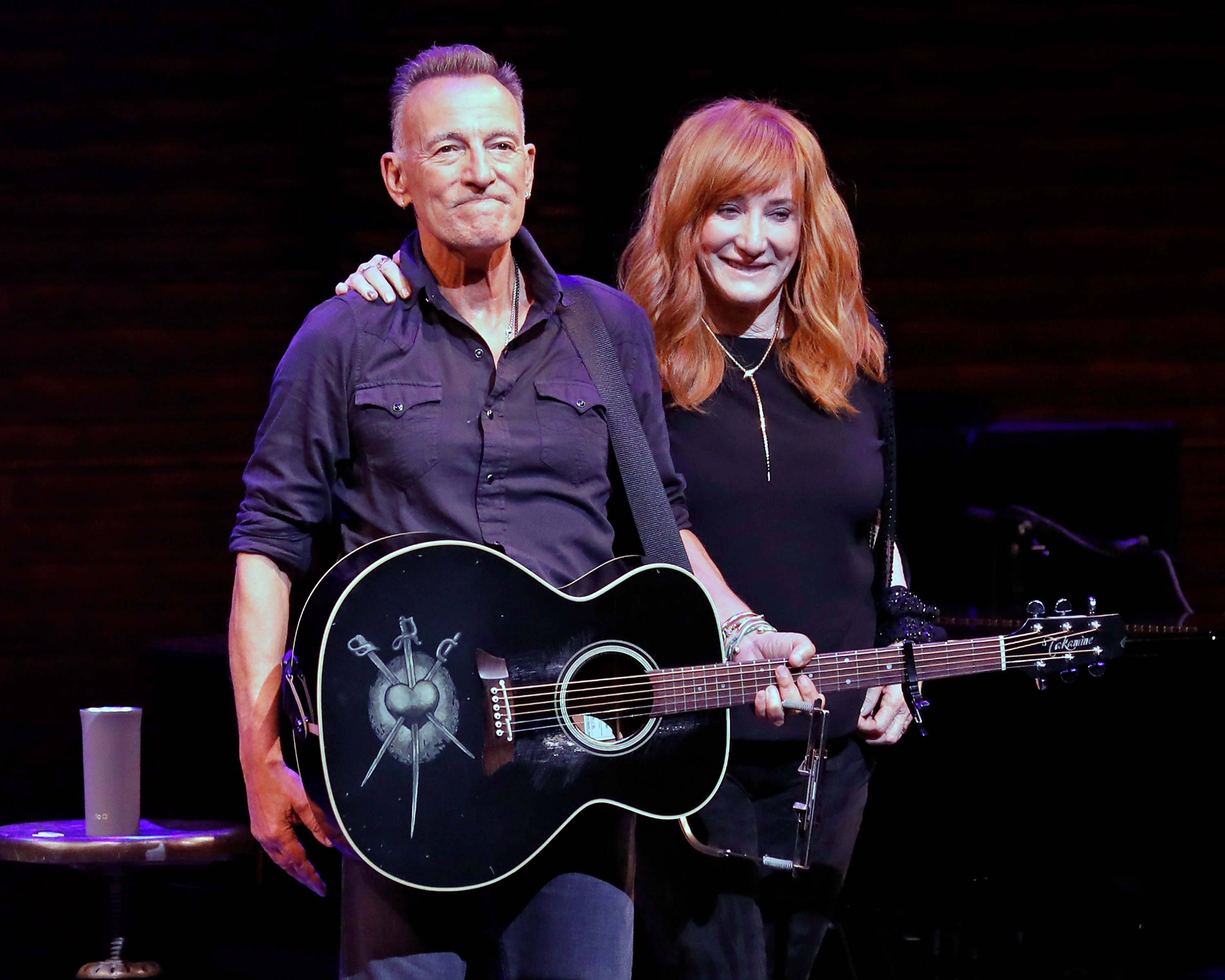 Bruce Springsteen and Patti Scialfa perform at St. James Theatre on June 26, 2021 | Source: Getty Images