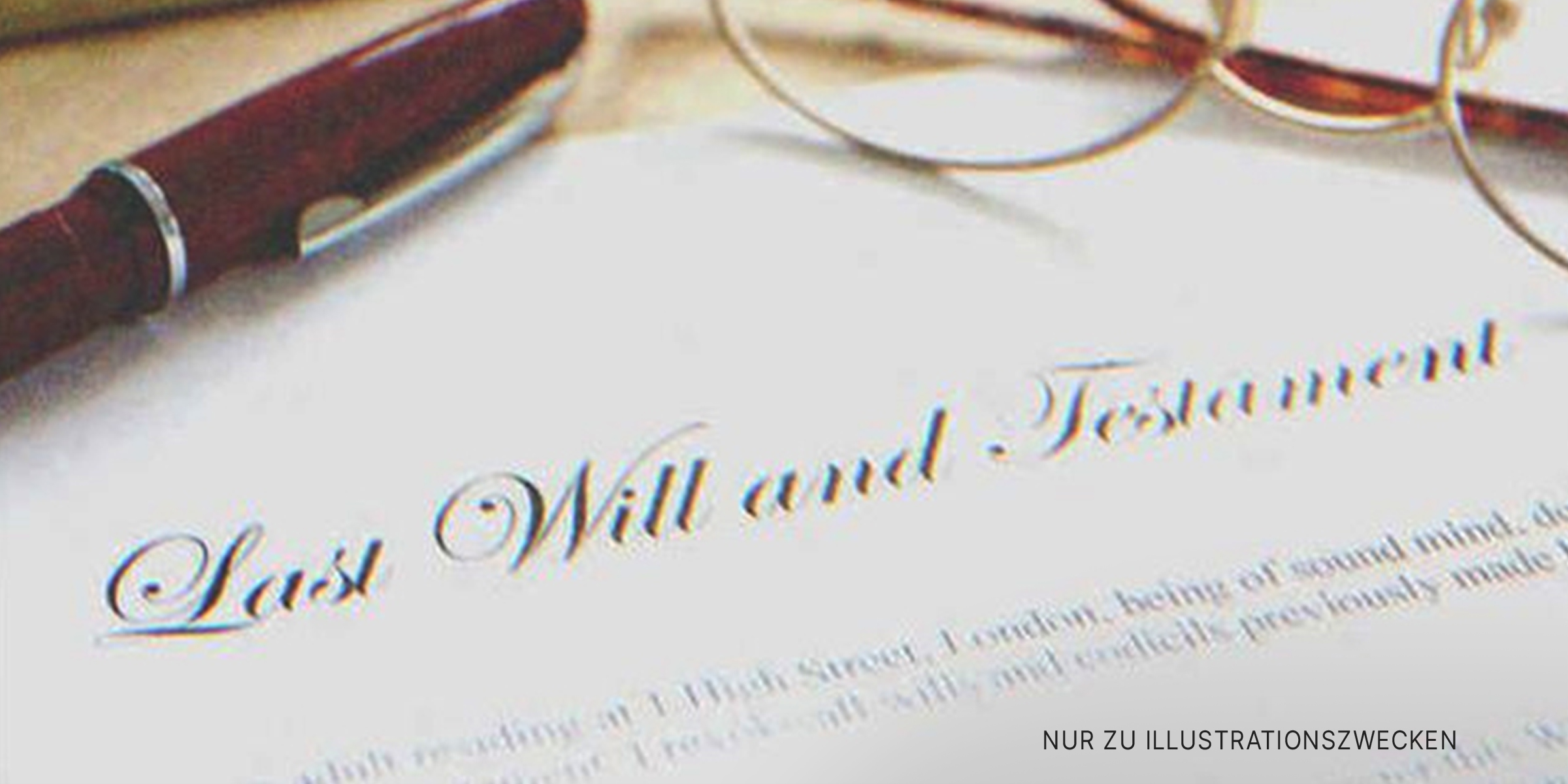 Ein Testament | Quelle: Shutterstock