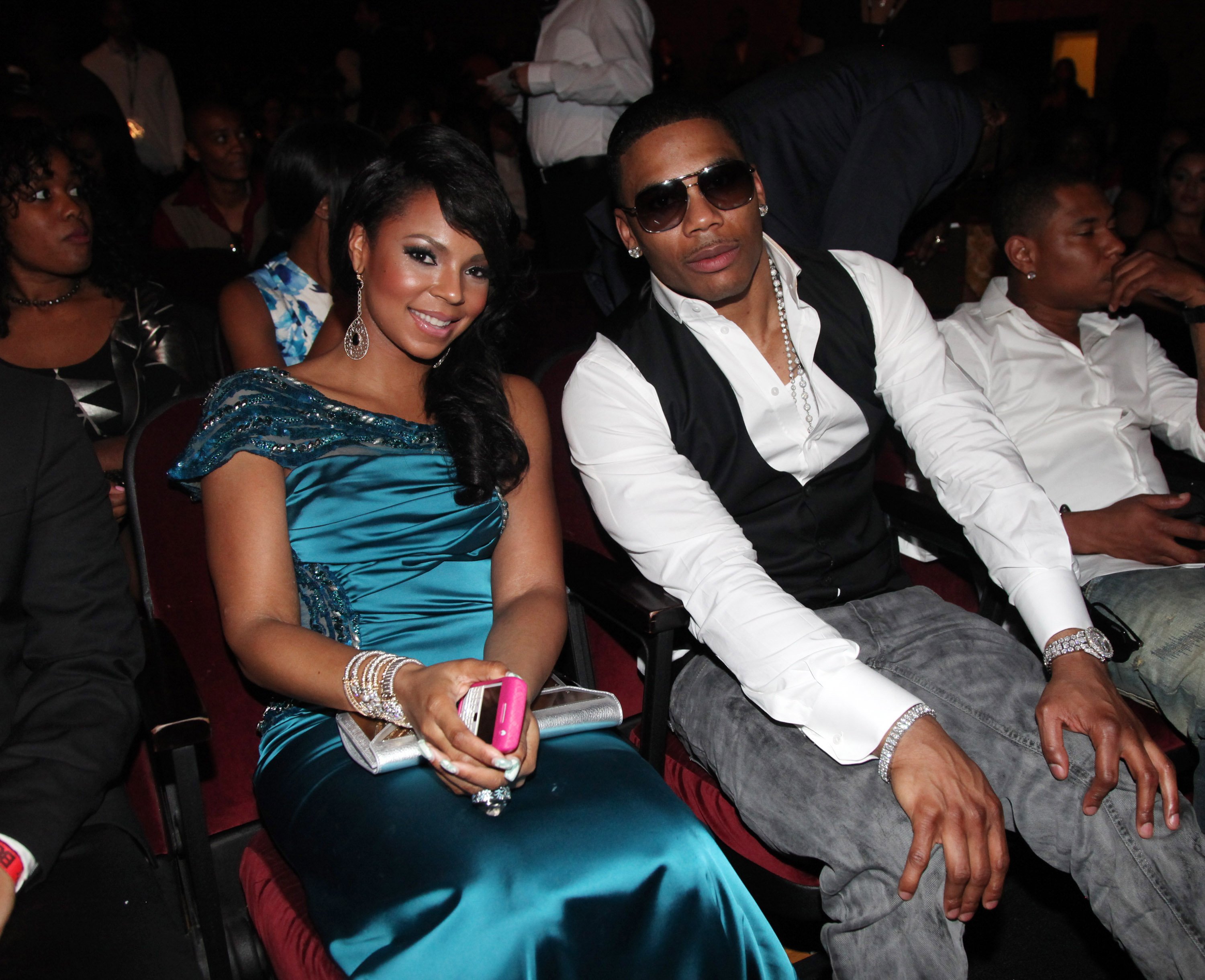 Ashanti and Nelly at the 2011 BET Awards in Los Angeles on June 26, 2011 | Source: Getty Images