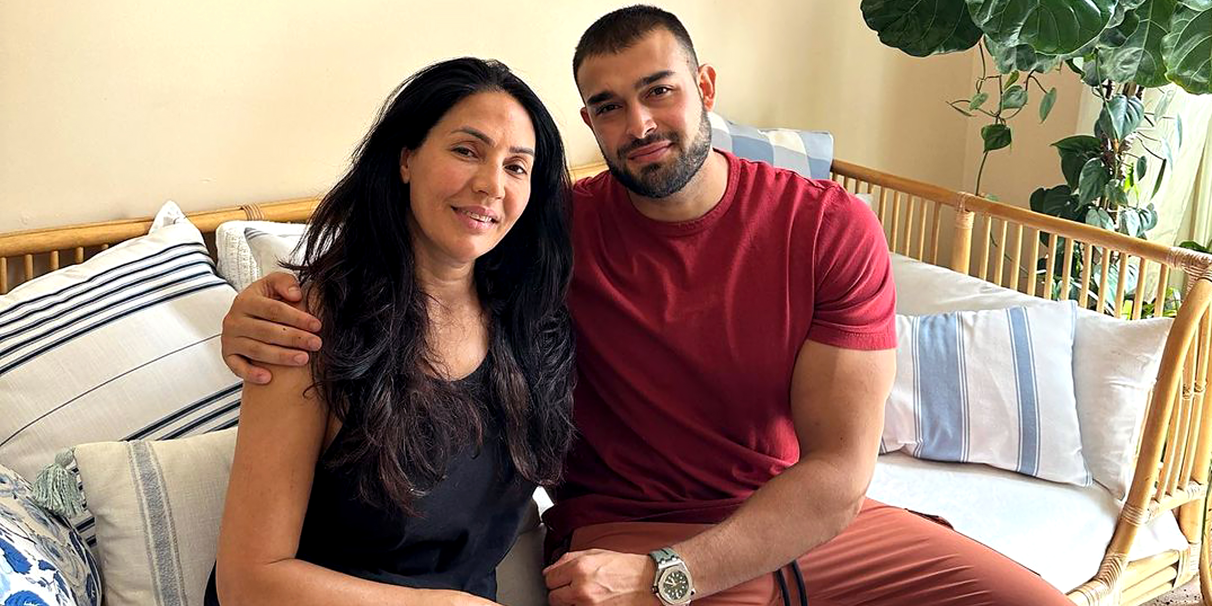 Sam Asghari and His Mother Fatima Asghari | Source: Instagram/samasghari