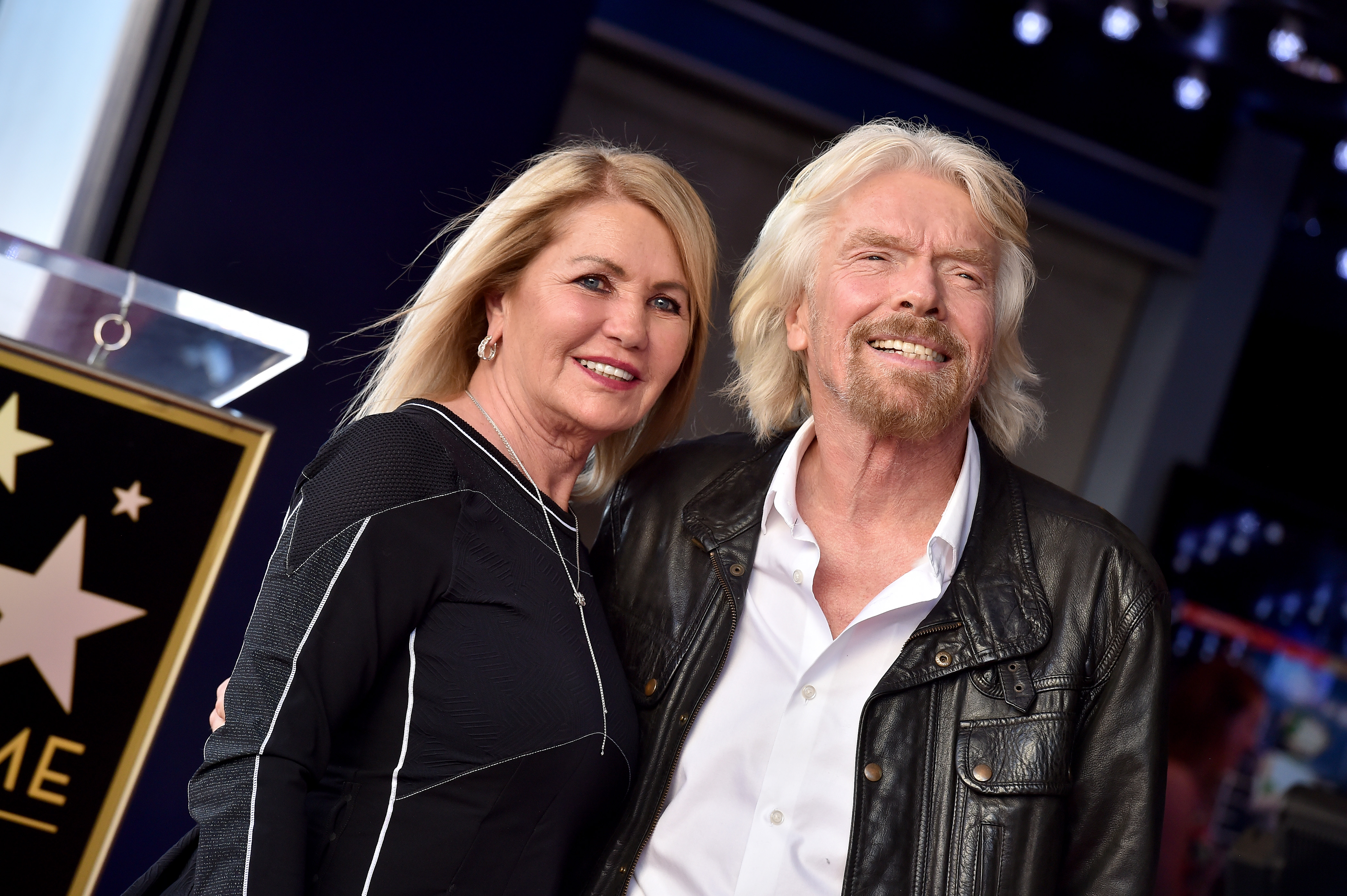 Sir Richard Branson and Joan Templeman attend the ceremony honoring Sir Richard Branson with star on the Hollywood Walk of Fame on October 16, 2018 in Hollywood, California | Source: Getty Images