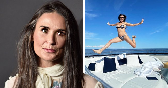 Demi Moore stuns in a two-piece swimsuit | Photo: Getty Images | instagram.com/demimoore