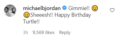 Michael B Jordan's comment on Lori Harvey's birthday picture. | Photo: Instagram/Loriharvey