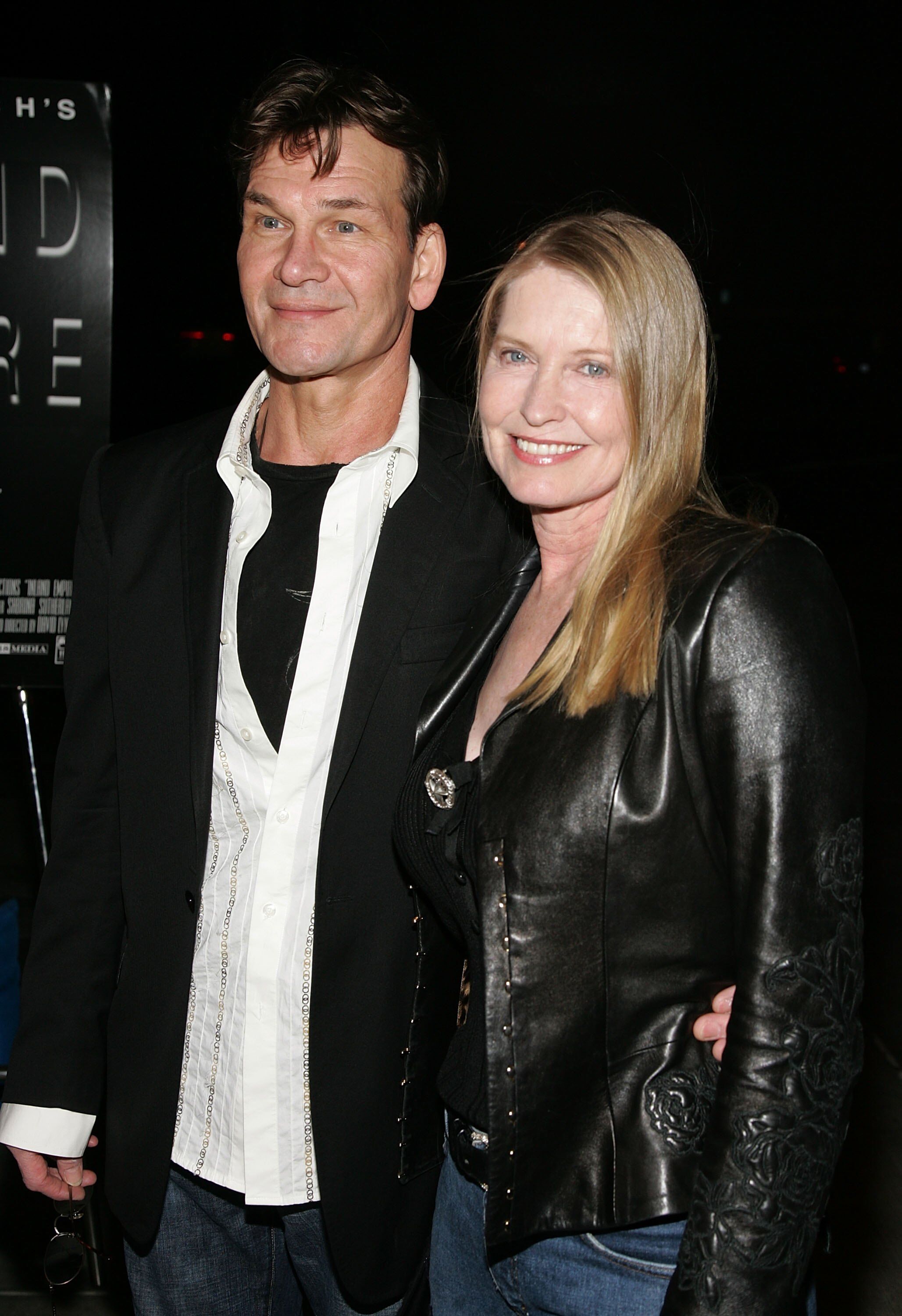 Patrick Swayze and Lisa Niemi at a red carpet event. | Source: Getty Images