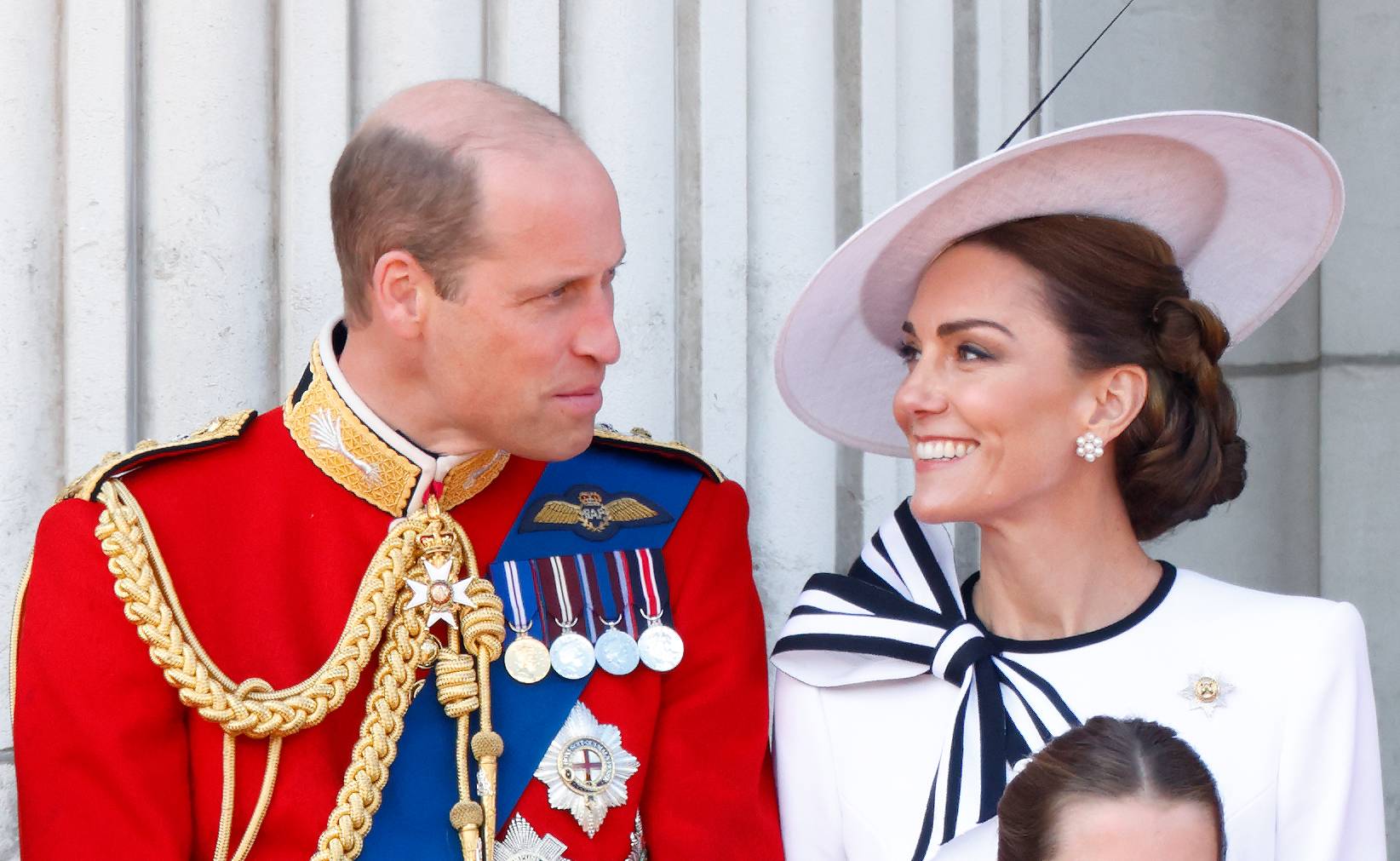 Prince William, Prince of Wales and Catherine, Princess of Wales on the balcony during Trooping the Colour at Buckingham Palace in London, England, on June 15, 2024. | Source: Getty Images