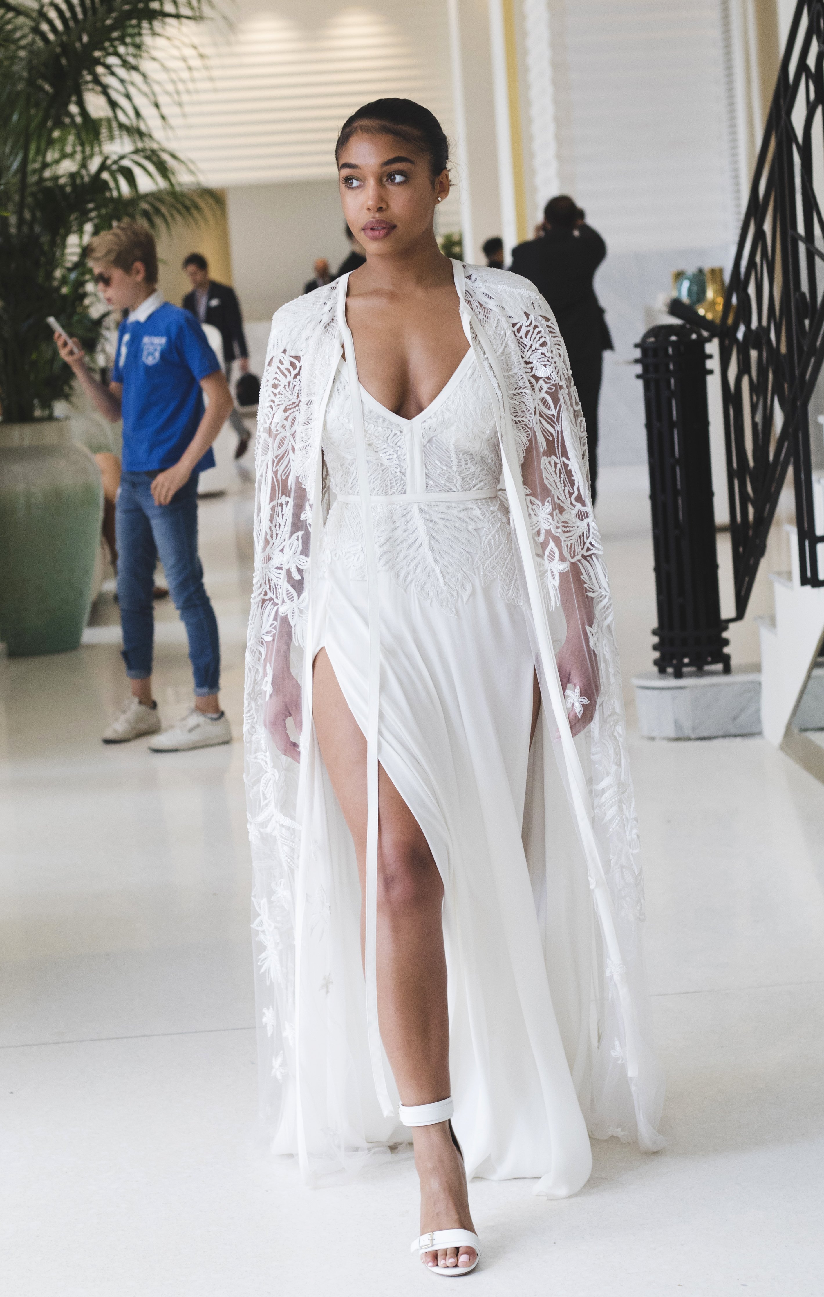 Lori Harvey pictured at the Martinez Hotel in Cannes, France on May 10, 2018. | Photo: Getty Images